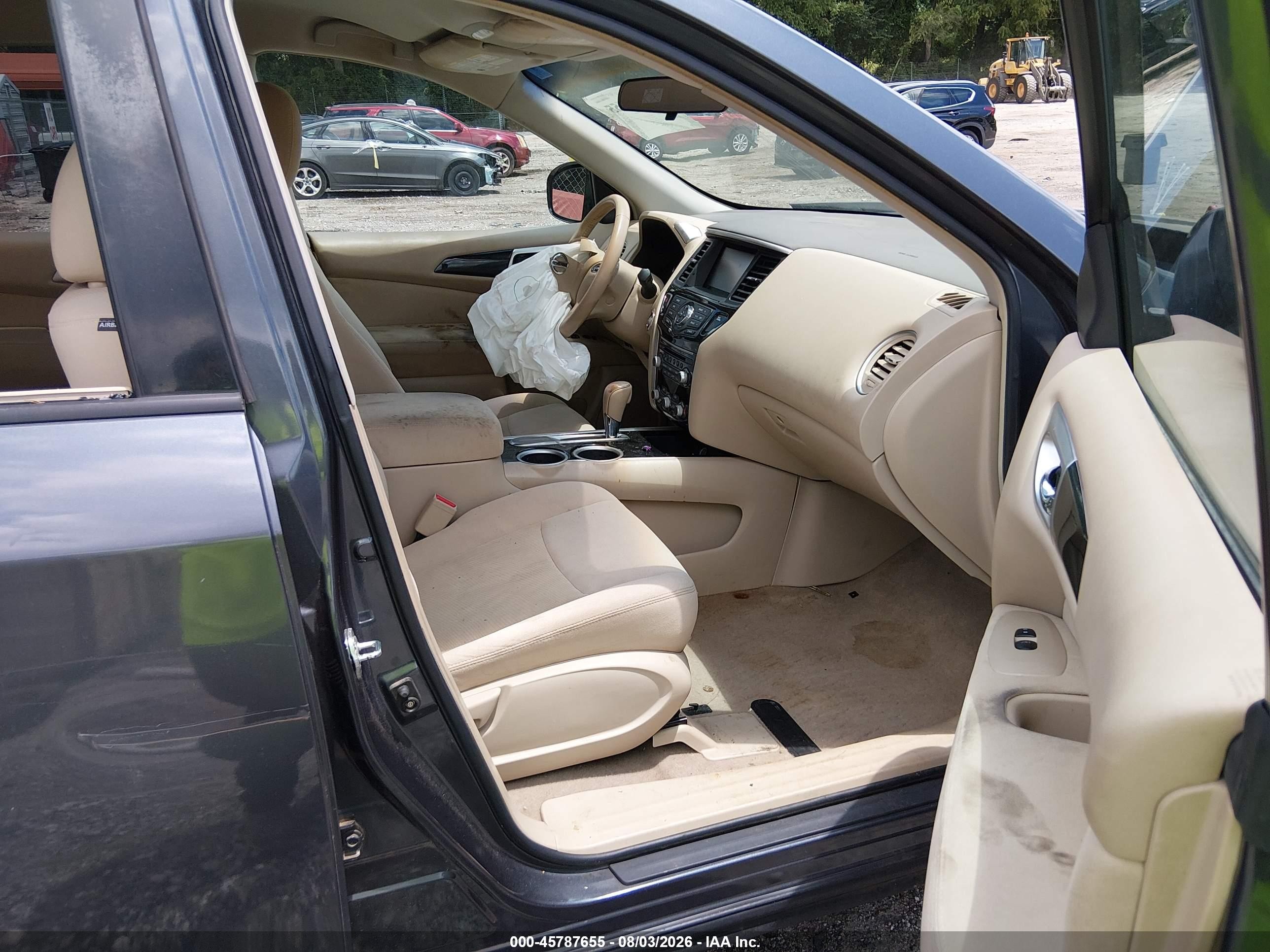 2013 Nissan Pathfinder Sv Серый vin: 5N1AR2MN5DC612335