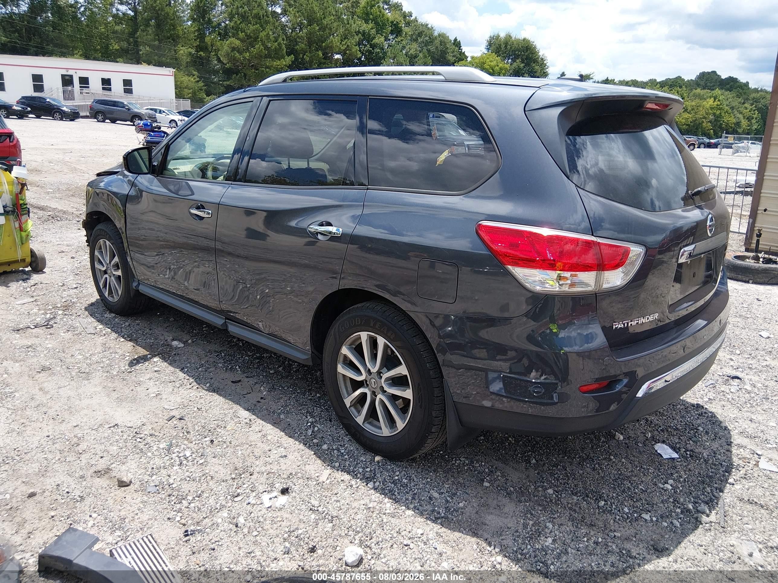 2013 Nissan Pathfinder Sv Серый vin: 5N1AR2MN5DC612335