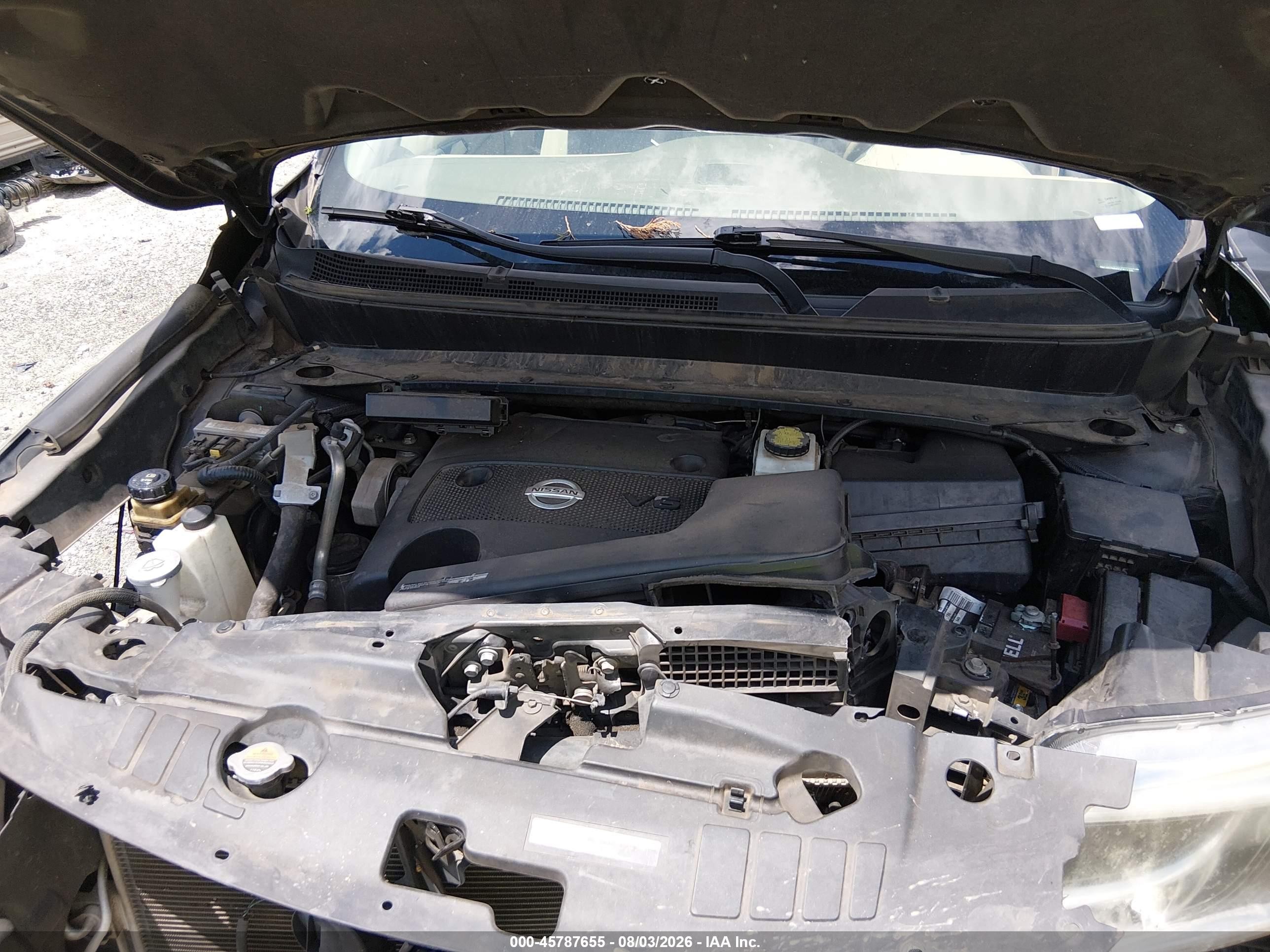 2013 Nissan Pathfinder Sv Серый vin: 5N1AR2MN5DC612335