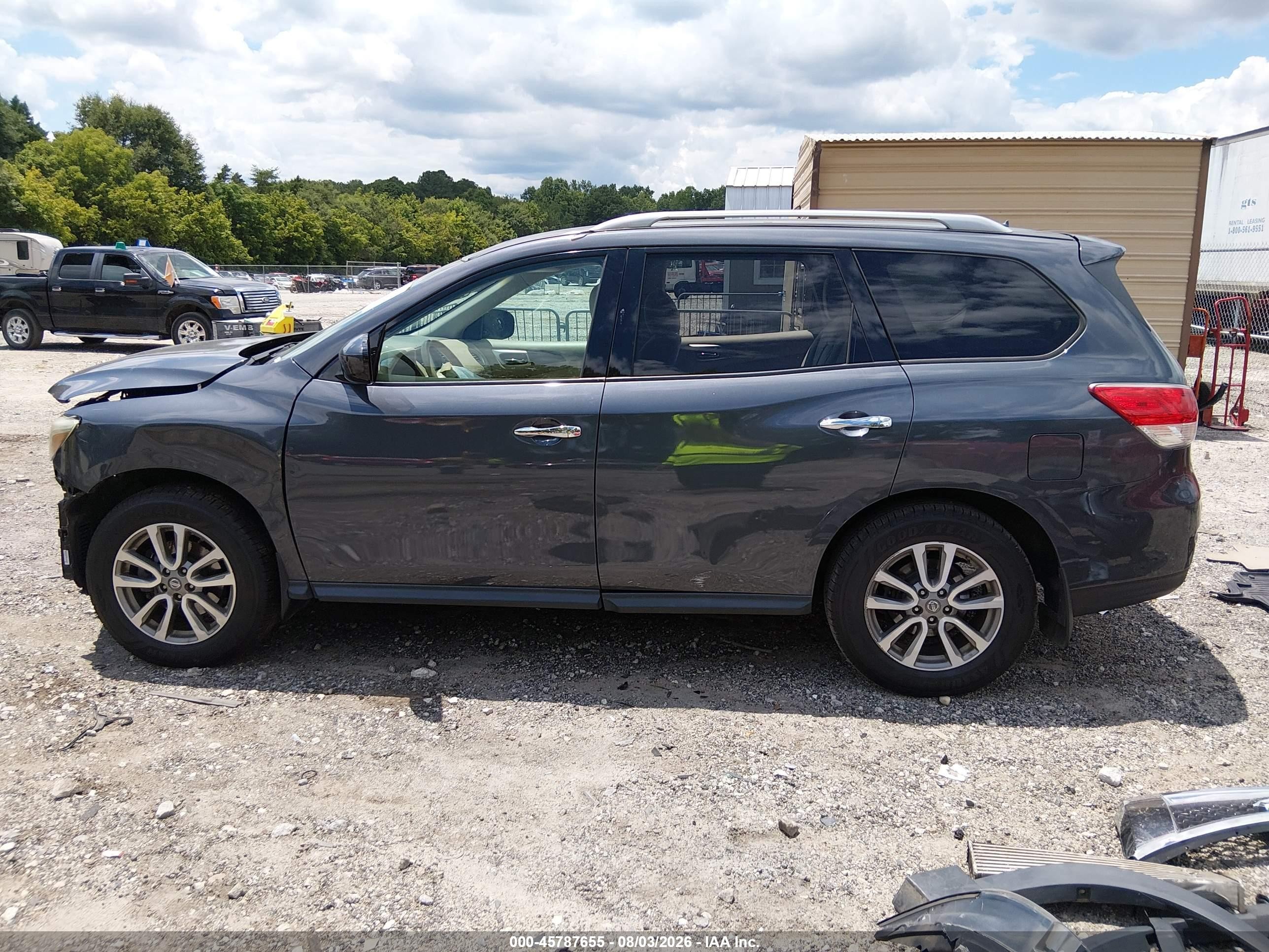 2013 Nissan Pathfinder Sv Серый vin: 5N1AR2MN5DC612335