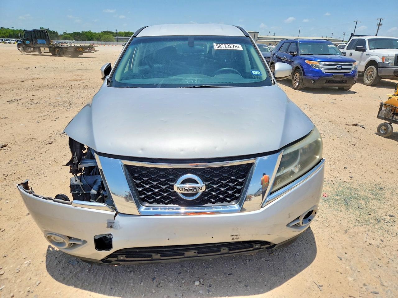 2013 Nissan Pathfinder S Silver vin: 5N1AR2MN5DC621925