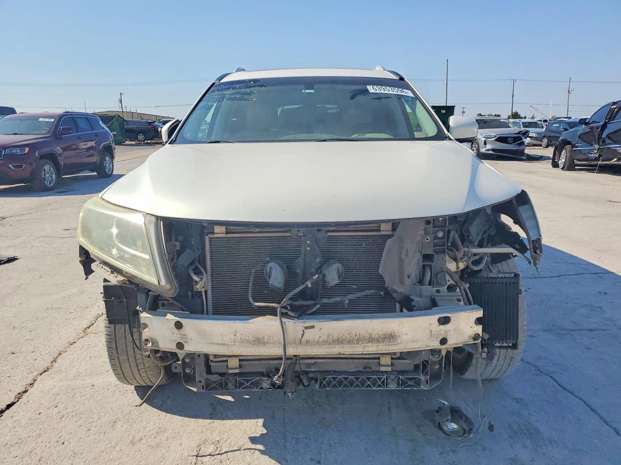 2013 Nissan Pathfinder S White vin: 5N1AR2MN5DC630138