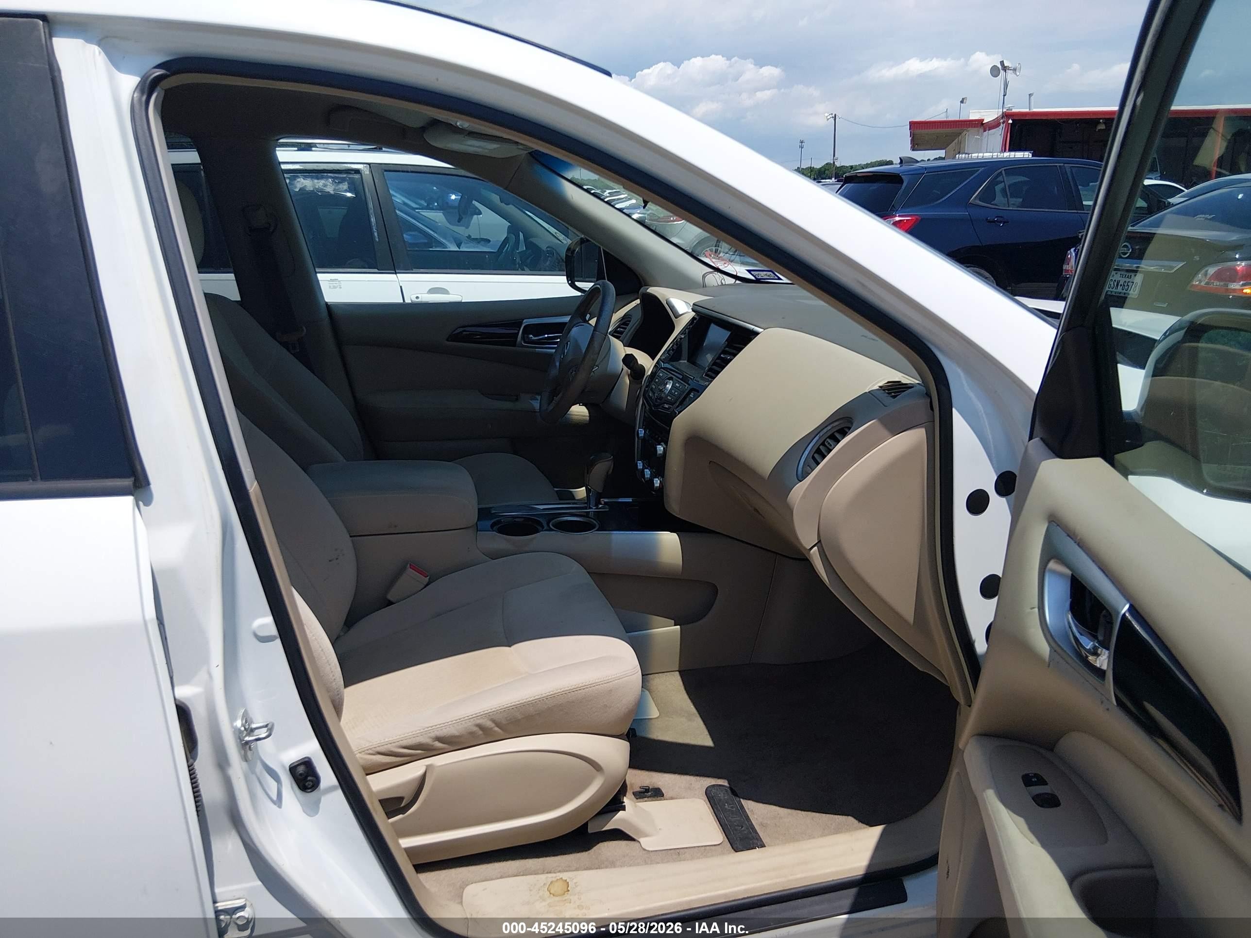 2013 Nissan Pathfinder Sv Белый vin: 5N1AR2MN5DC641270