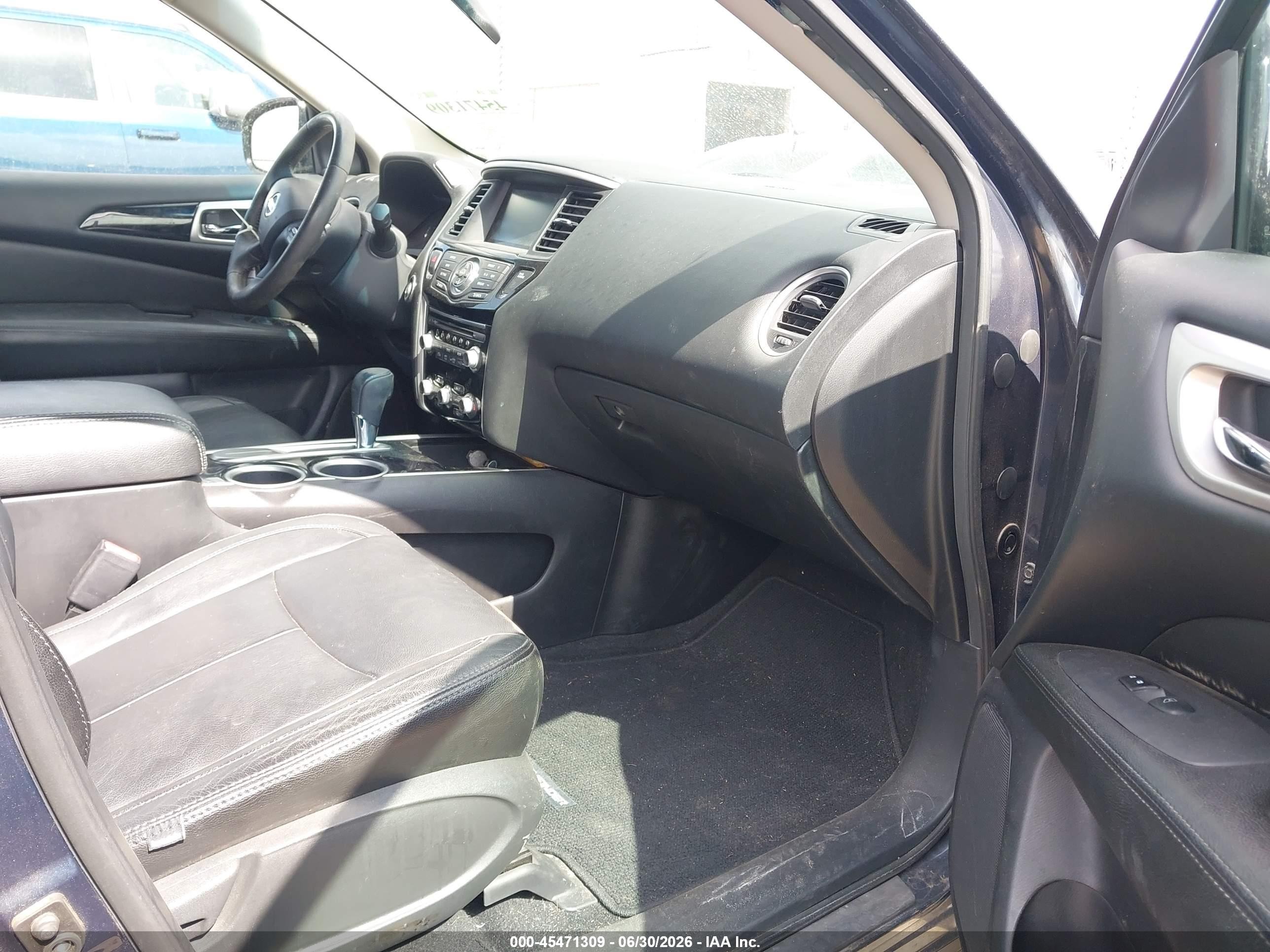 2013 Nissan Pathfinder Sv Blue vin: 5N1AR2MN5DC641494