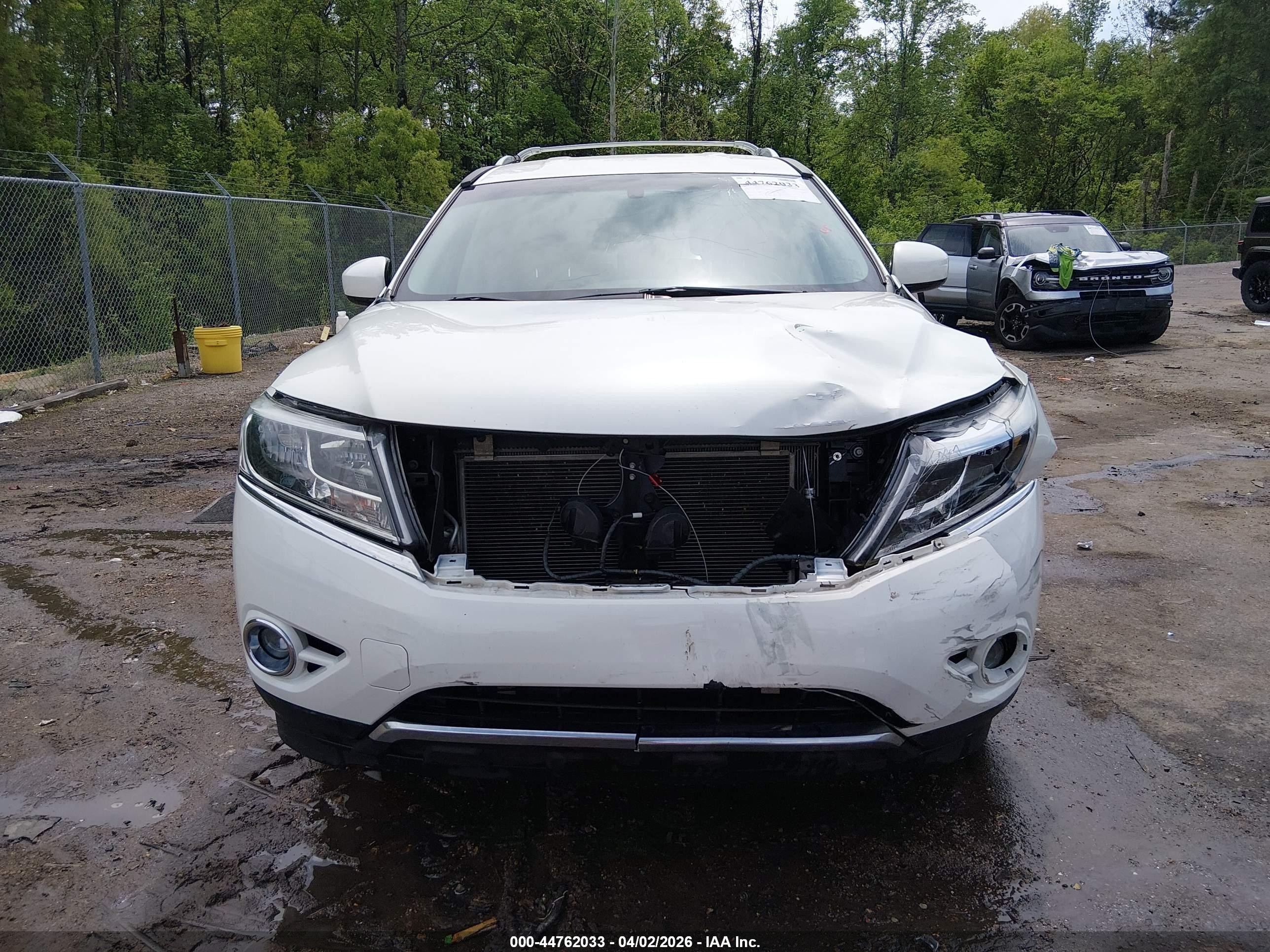 2013 Nissan Pathfinder Sl White vin: 5N1AR2MN5DC656349