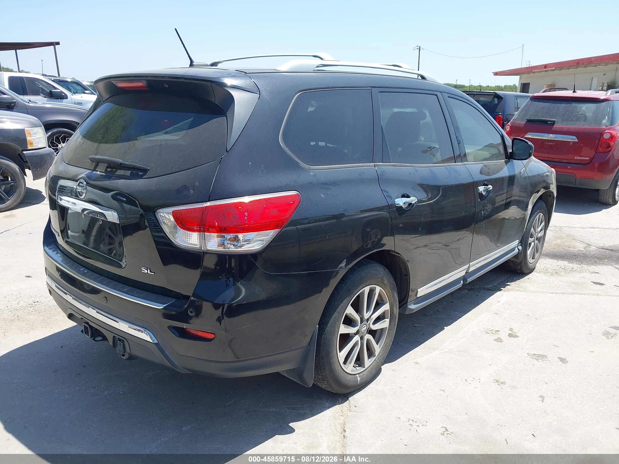 2013 Nissan Pathfinder Sl Black vin: 5N1AR2MN5DC677198