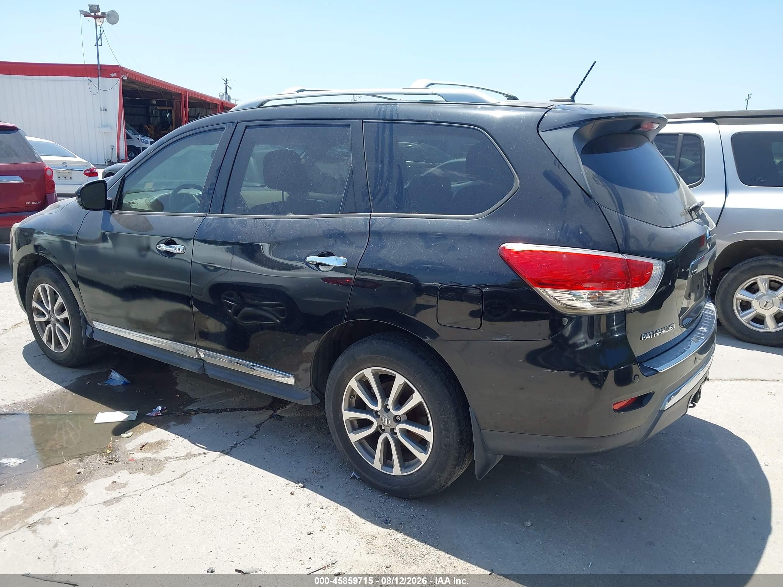 2013 Nissan Pathfinder Sl Black vin: 5N1AR2MN5DC677198