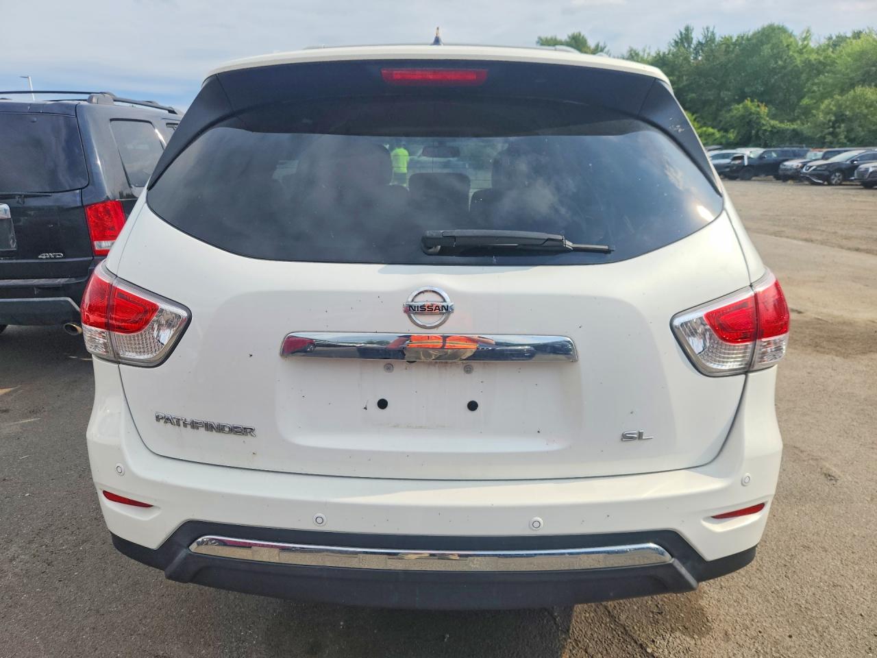 2013 Nissan Pathfinder S White vin: 5N1AR2MN5DC690145