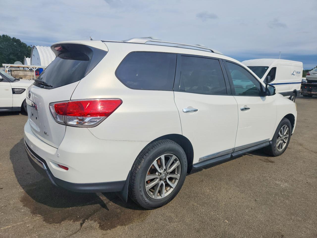 2013 Nissan Pathfinder S White vin: 5N1AR2MN5DC690145