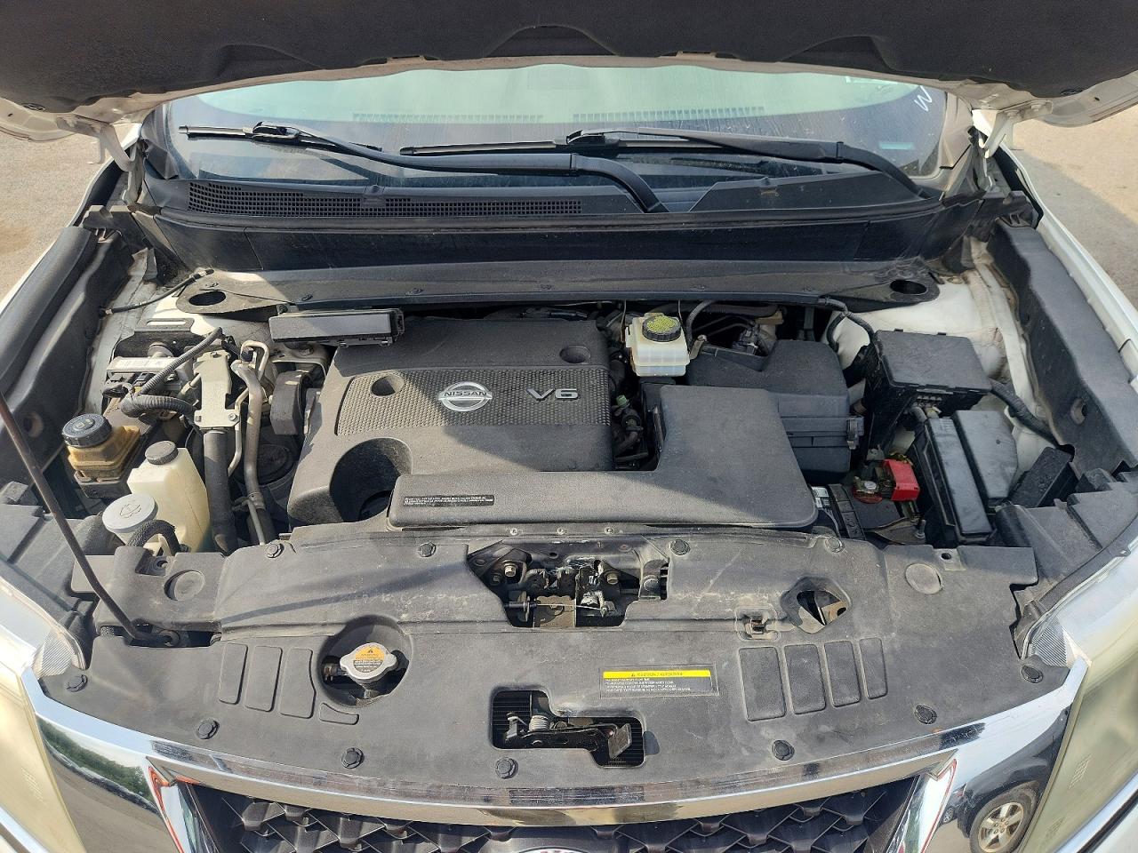 2013 Nissan Pathfinder S White vin: 5N1AR2MN5DC690145
