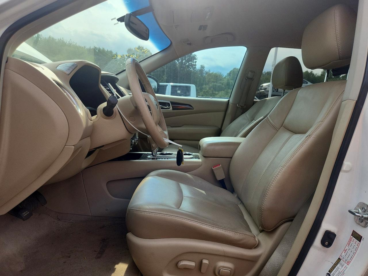 2013 Nissan Pathfinder S White vin: 5N1AR2MN5DC690145
