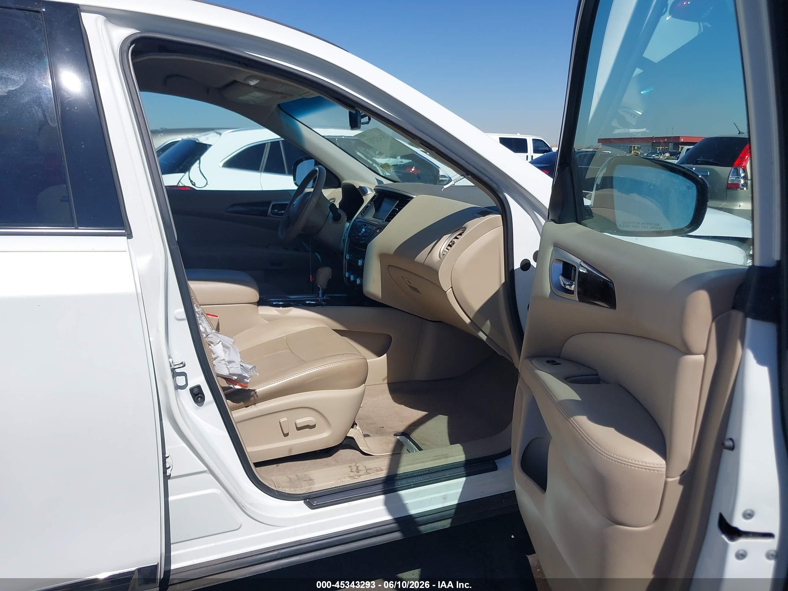 2014 Nissan Pathfinder Sl White vin: 5N1AR2MN5EC604382