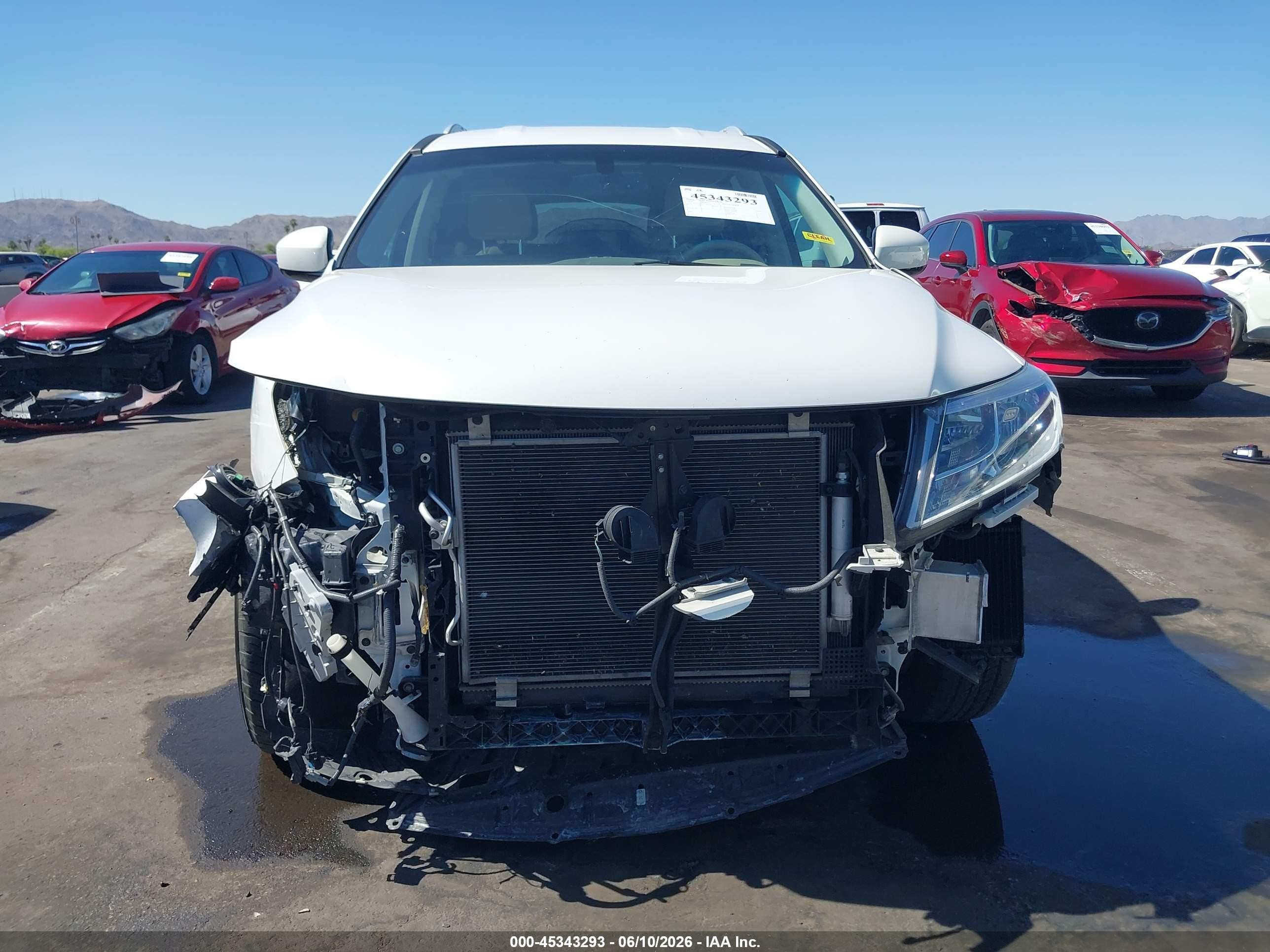 2014 Nissan Pathfinder Sl White vin: 5N1AR2MN5EC604382