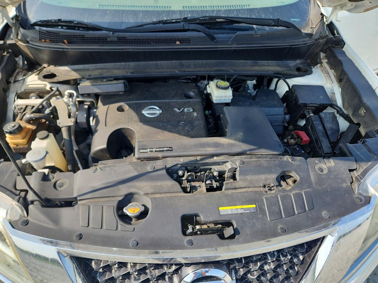 2014 Nissan Pathfinder S White vin: 5N1AR2MN5EC615012