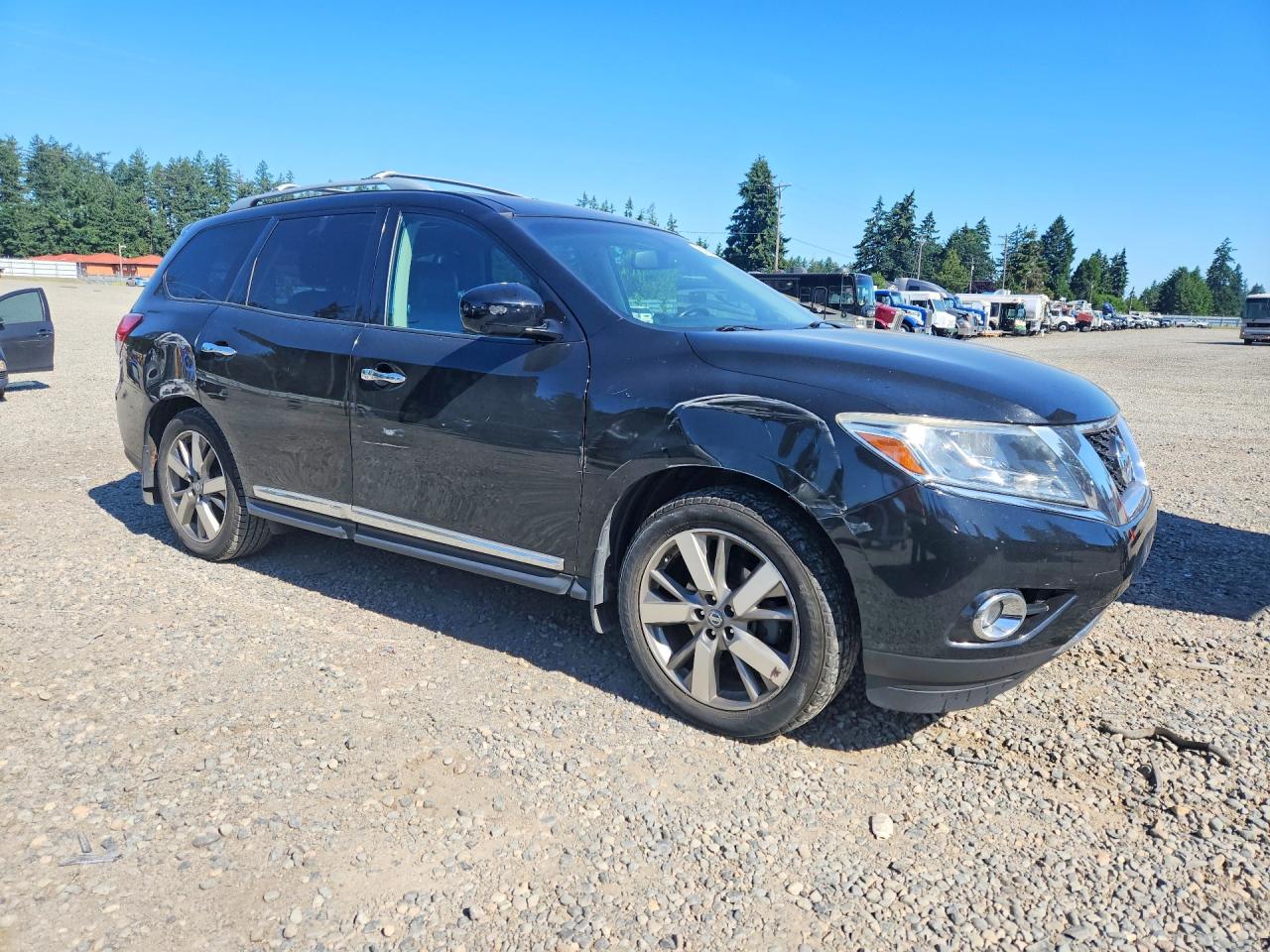 2014 Nissan Pathfinder S Black vin: 5N1AR2MN5EC626768