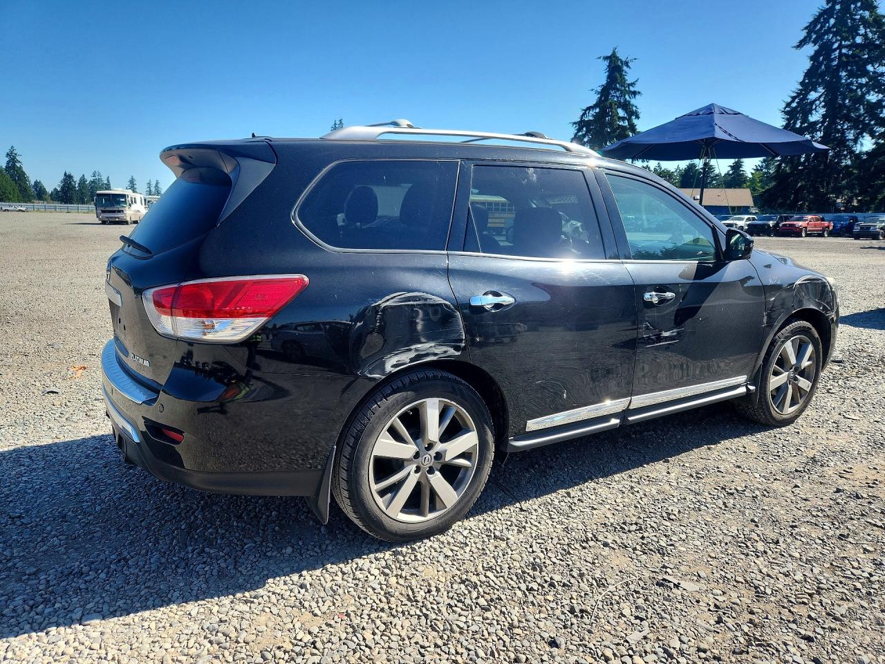 2014 Nissan Pathfinder S Black vin: 5N1AR2MN5EC626768