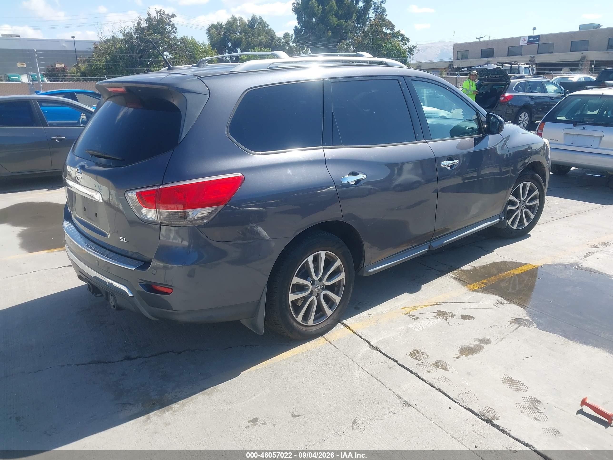 2014 Nissan Pathfinder Sl Gray vin: 5N1AR2MN5EC640041