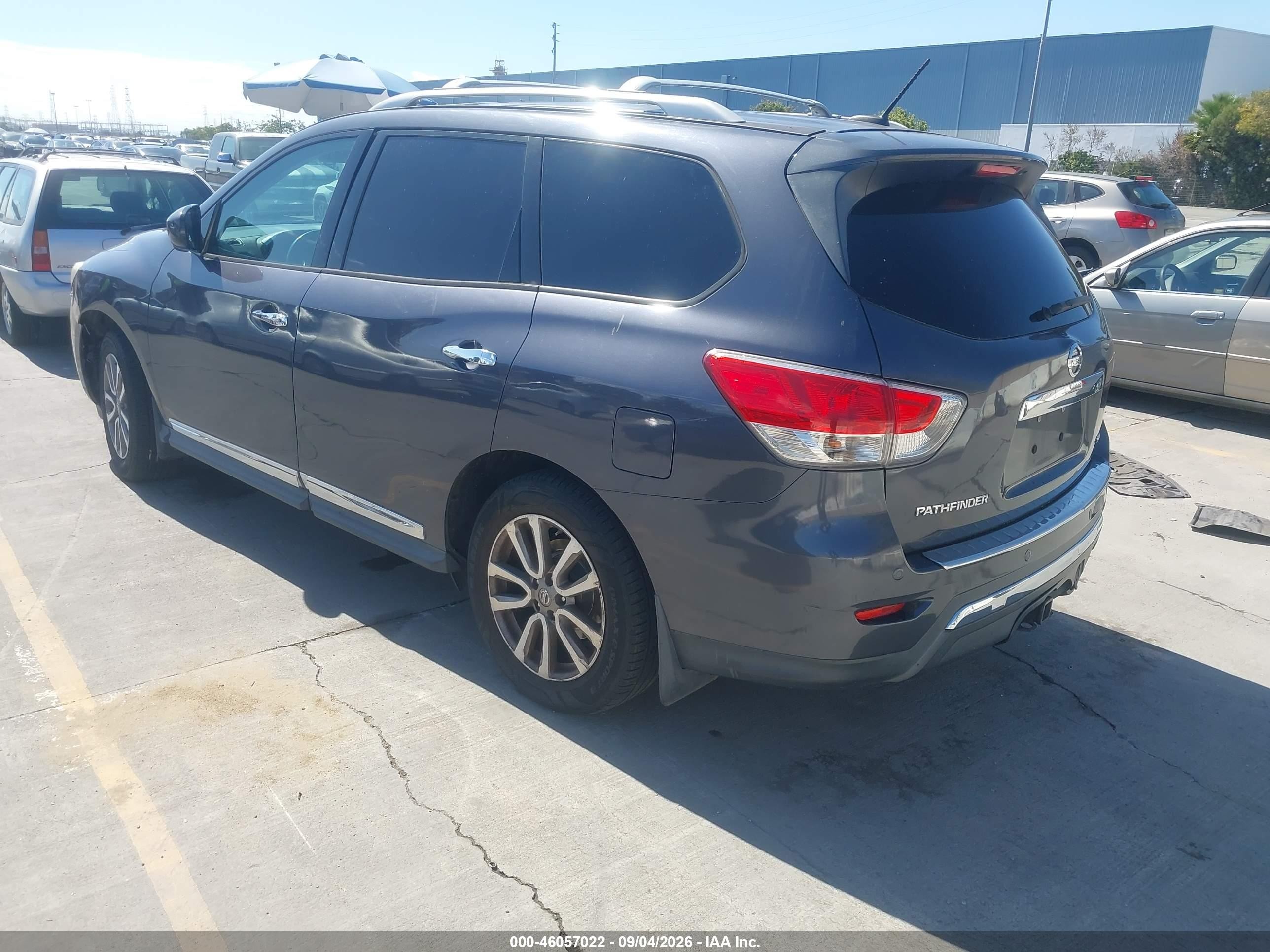 2014 Nissan Pathfinder Sl Gray vin: 5N1AR2MN5EC640041