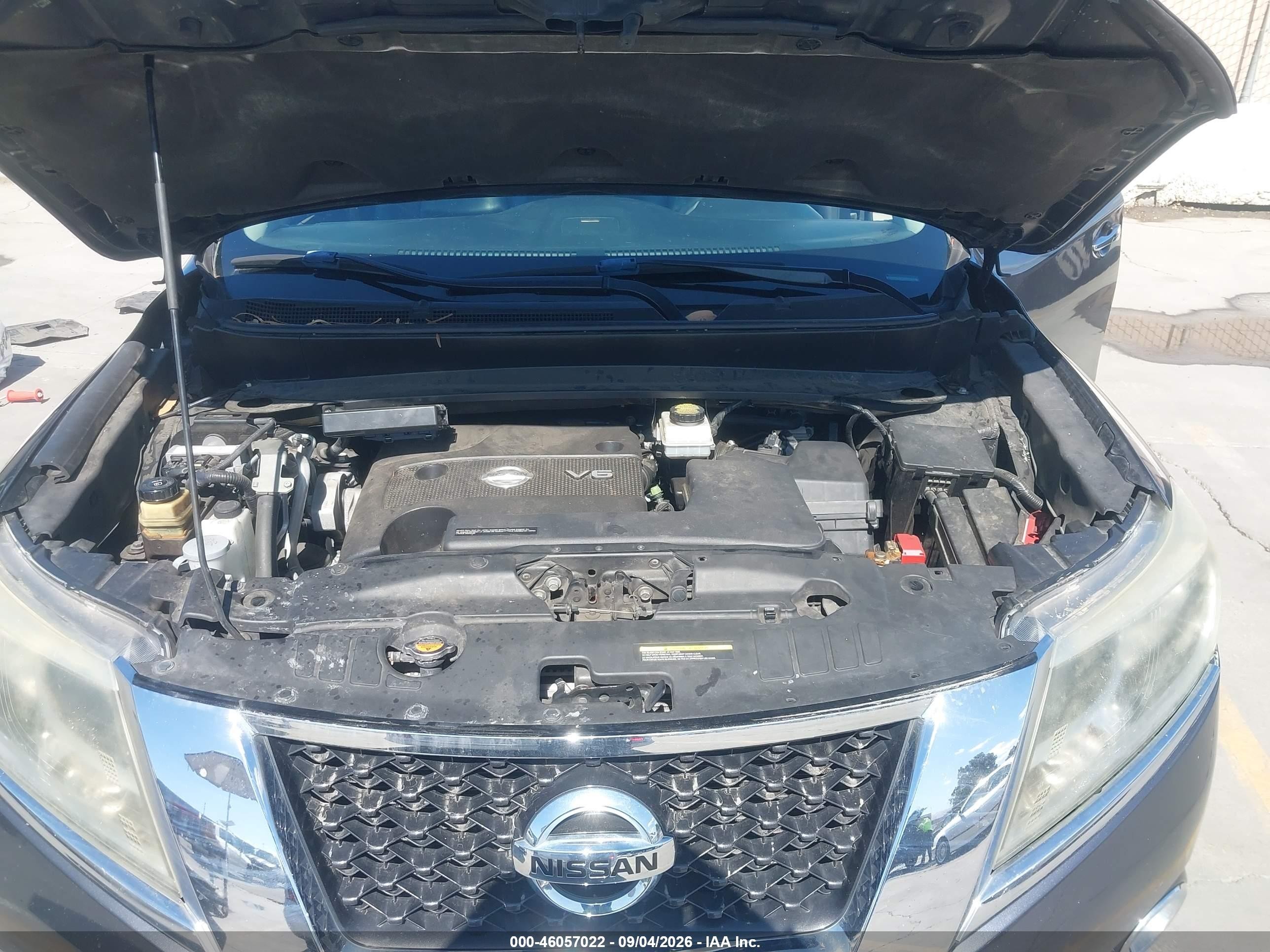2014 Nissan Pathfinder Sl Gray vin: 5N1AR2MN5EC640041