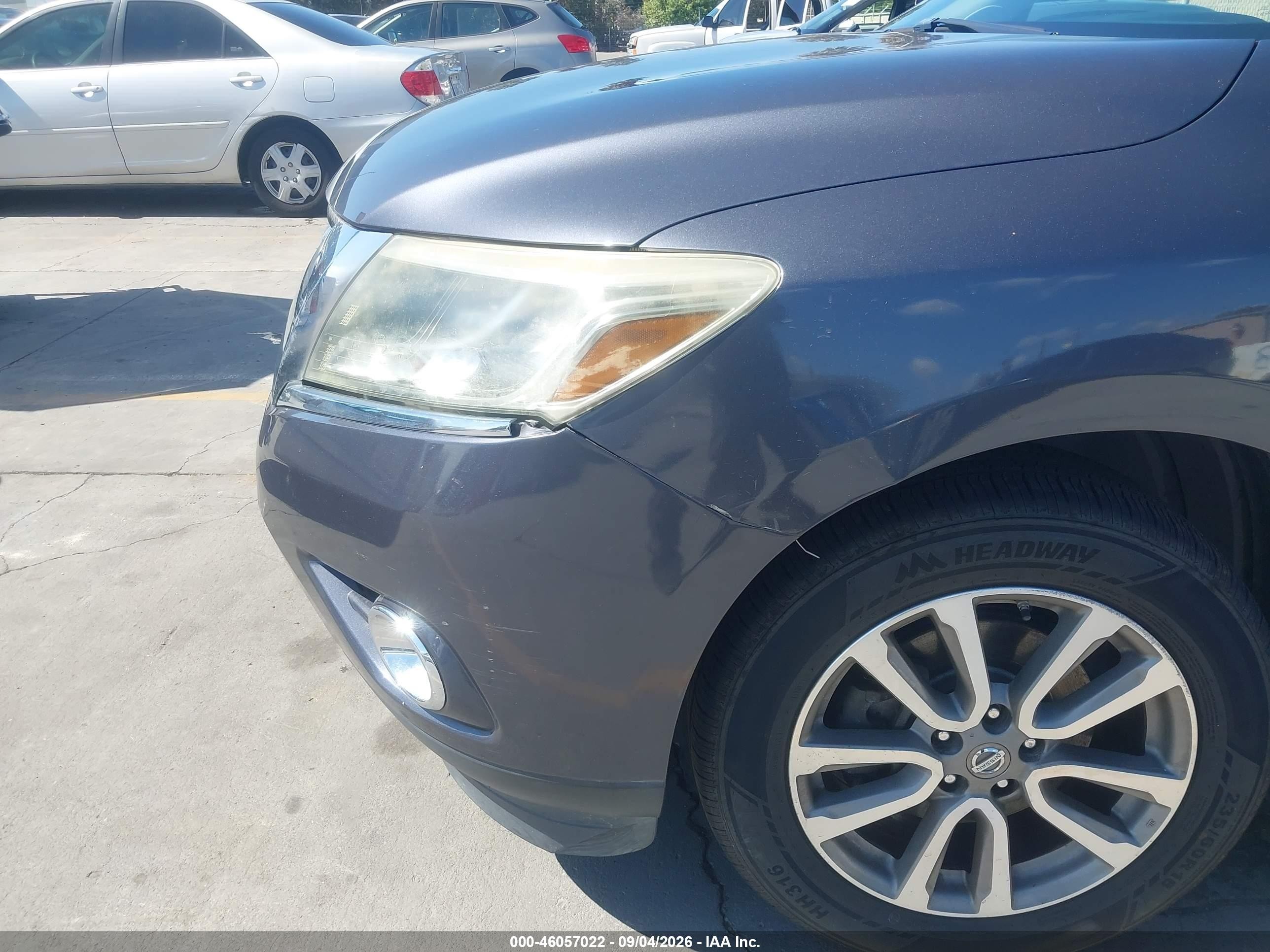2014 Nissan Pathfinder Sl Gray vin: 5N1AR2MN5EC640041