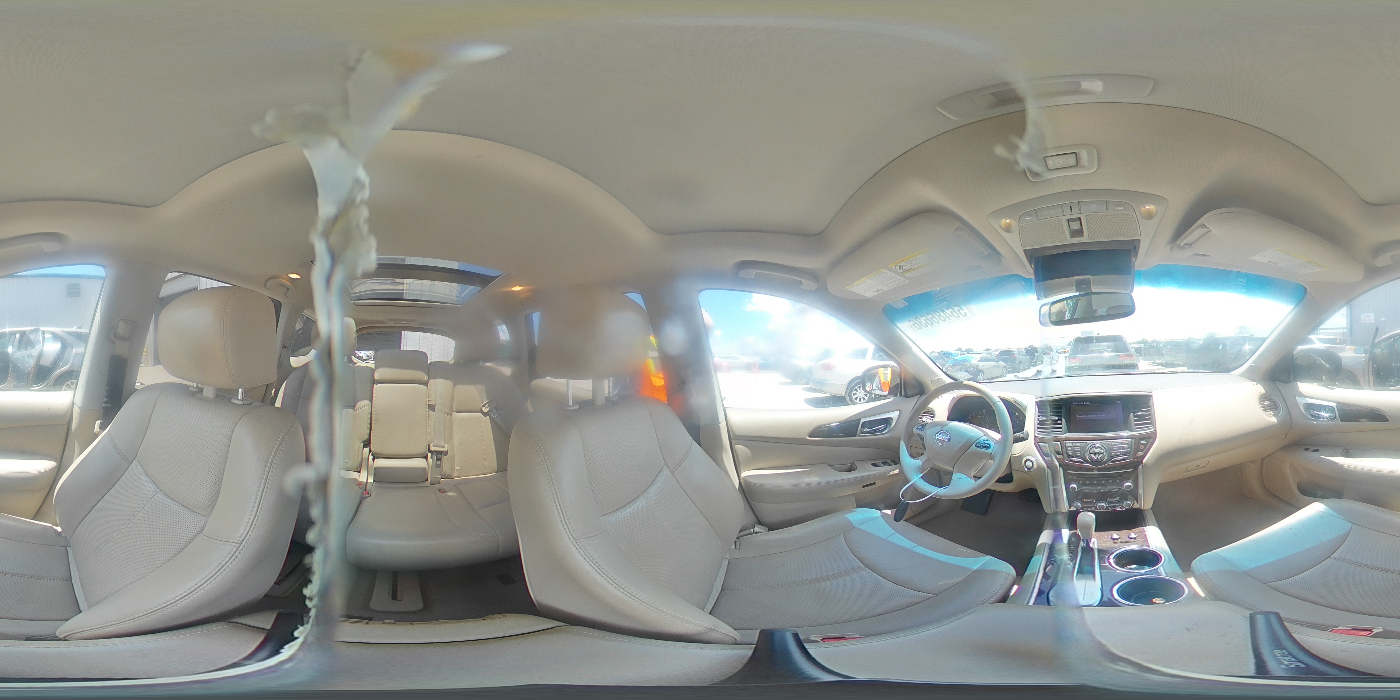 2014 Nissan Pathfinder S White vin: 5N1AR2MN5EC654795