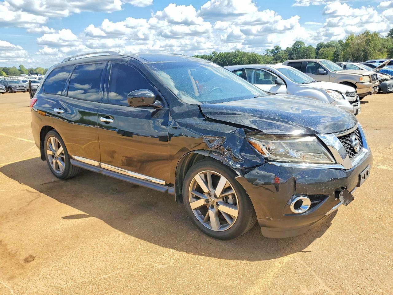 2014 Nissan Pathfinder S Black vin: 5N1AR2MN5EC657809