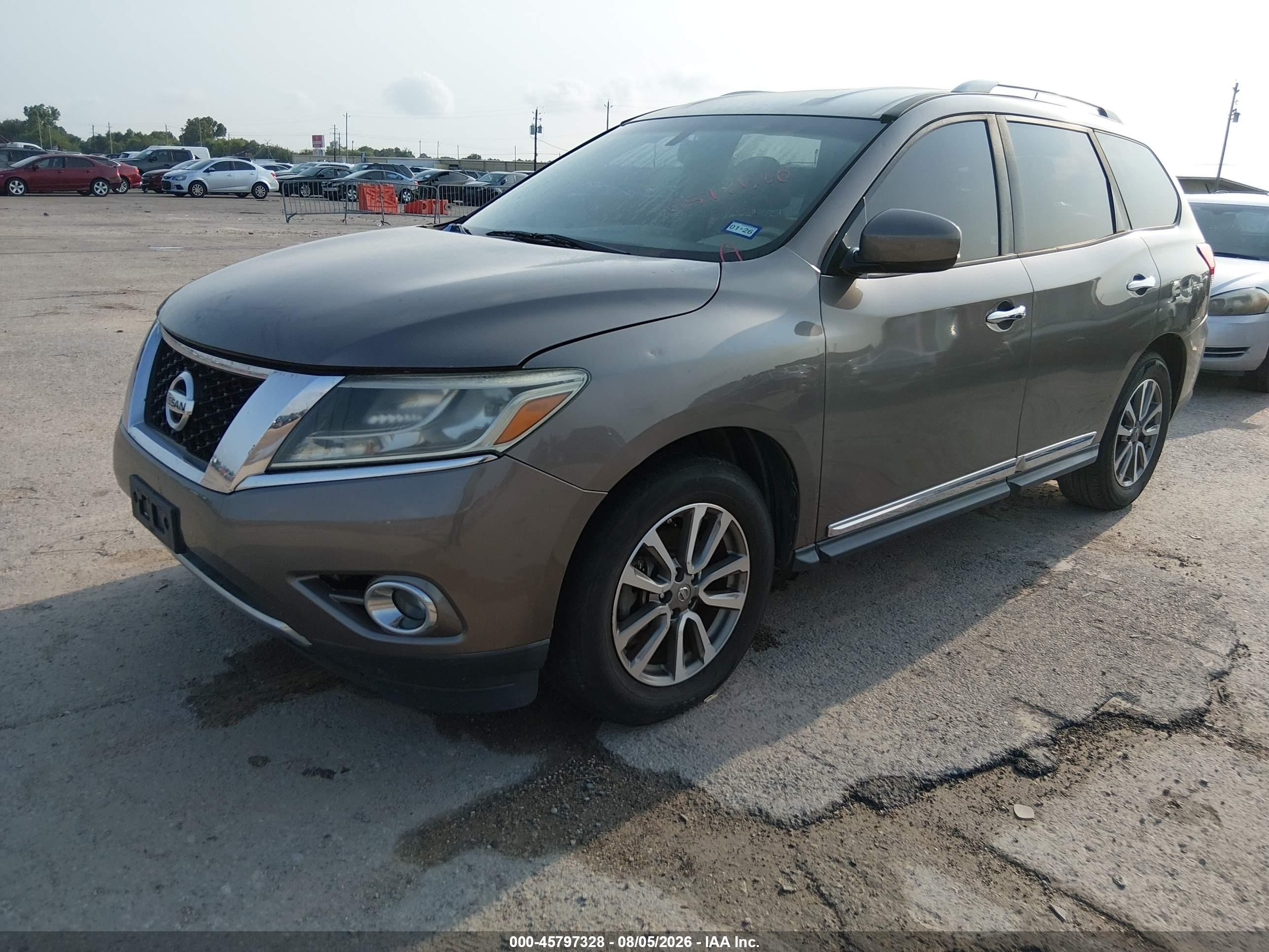2014 Nissan Pathfinder Sl Tan vin: 5N1AR2MN5EC668275