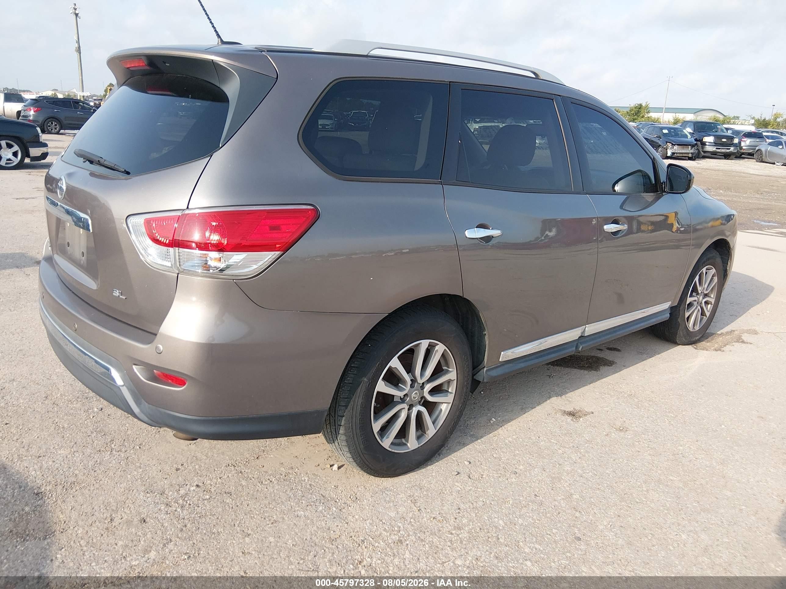 2014 Nissan Pathfinder Sl Tan vin: 5N1AR2MN5EC668275