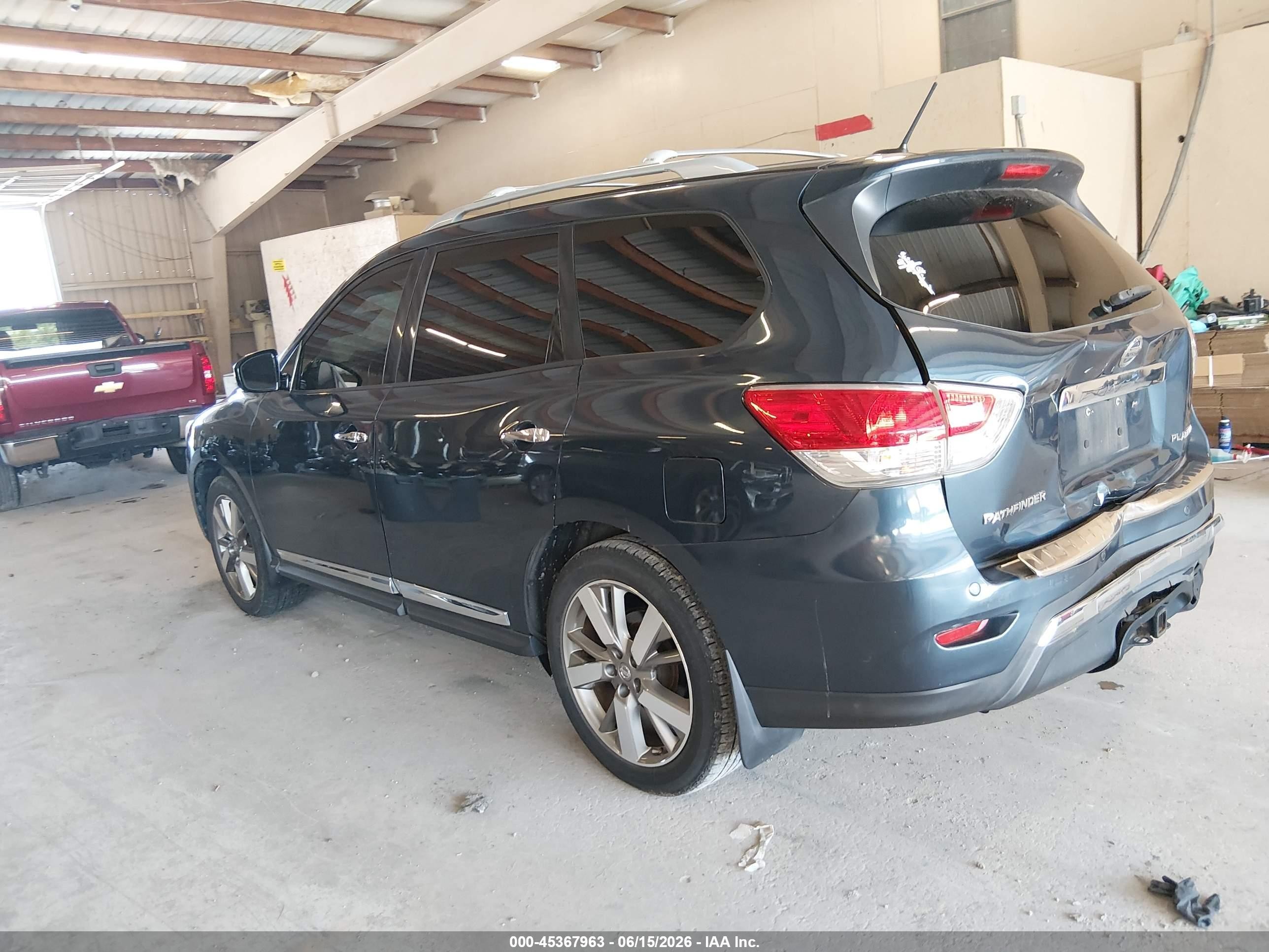 2014 Nissan Pathfinder Platinum Синий vin: 5N1AR2MN5EC679616
