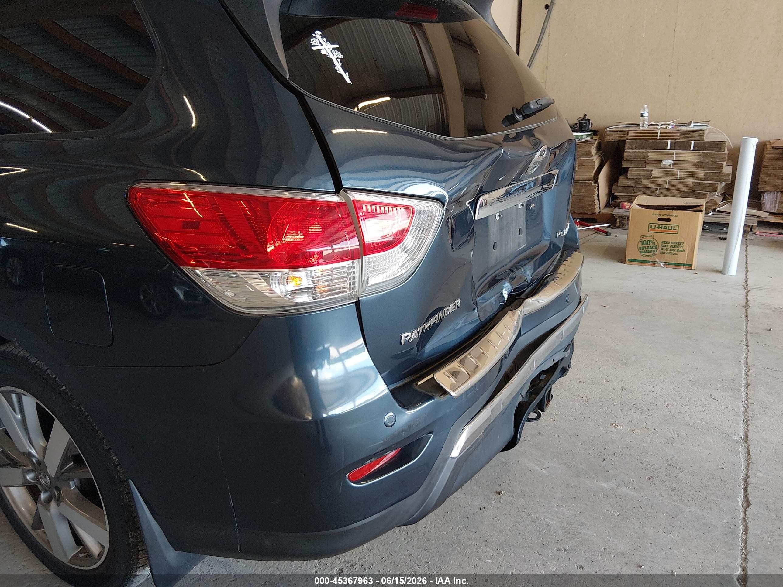 2014 Nissan Pathfinder Platinum Синий vin: 5N1AR2MN5EC679616