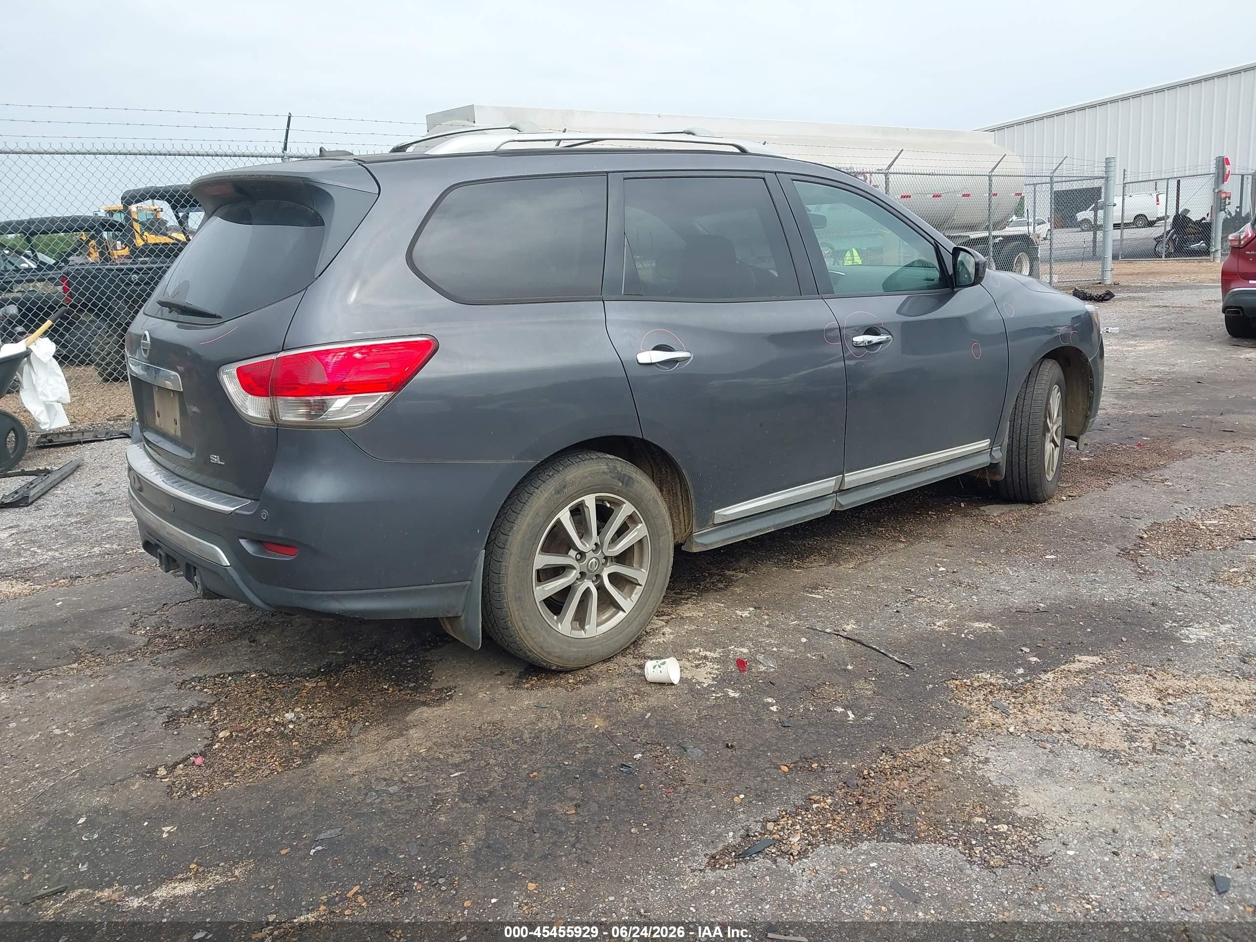 2014 Nissan Pathfinder Sl Gray vin: 5N1AR2MN5EC713778