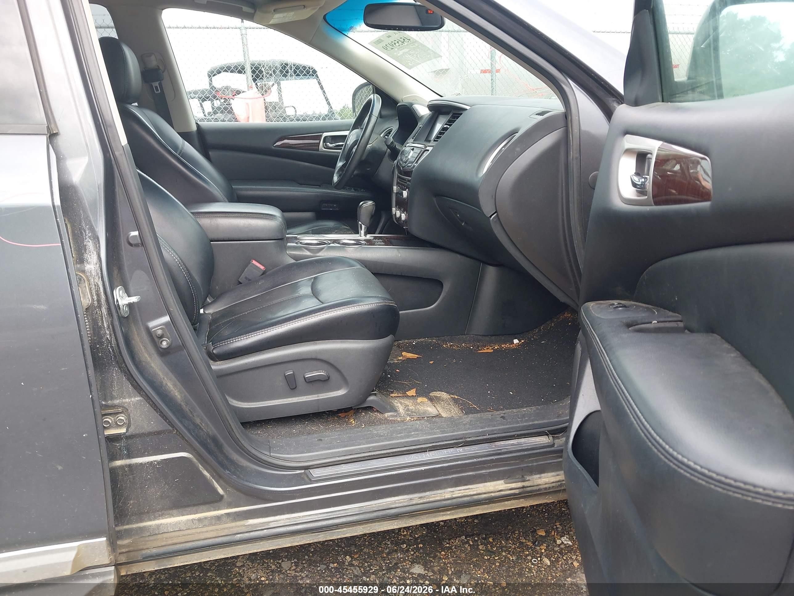 2014 Nissan Pathfinder Sl Gray vin: 5N1AR2MN5EC713778