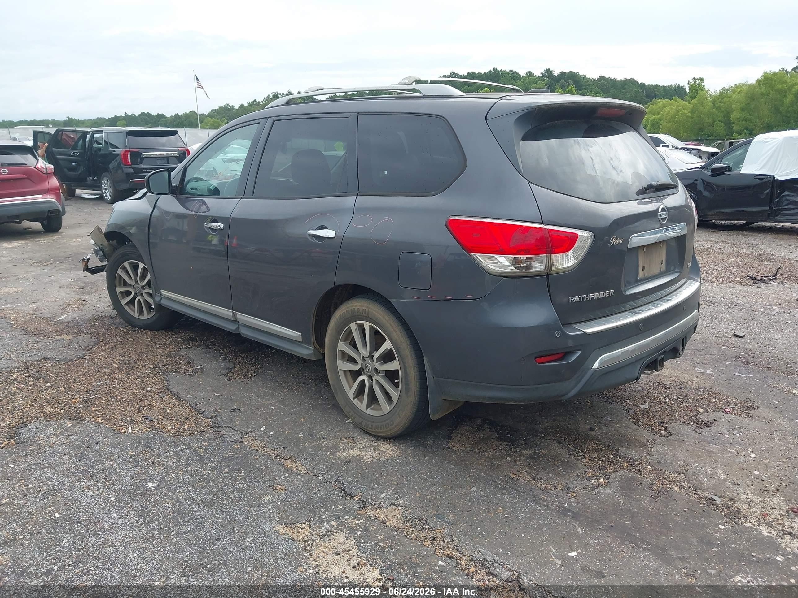 2014 Nissan Pathfinder Sl Gray vin: 5N1AR2MN5EC713778