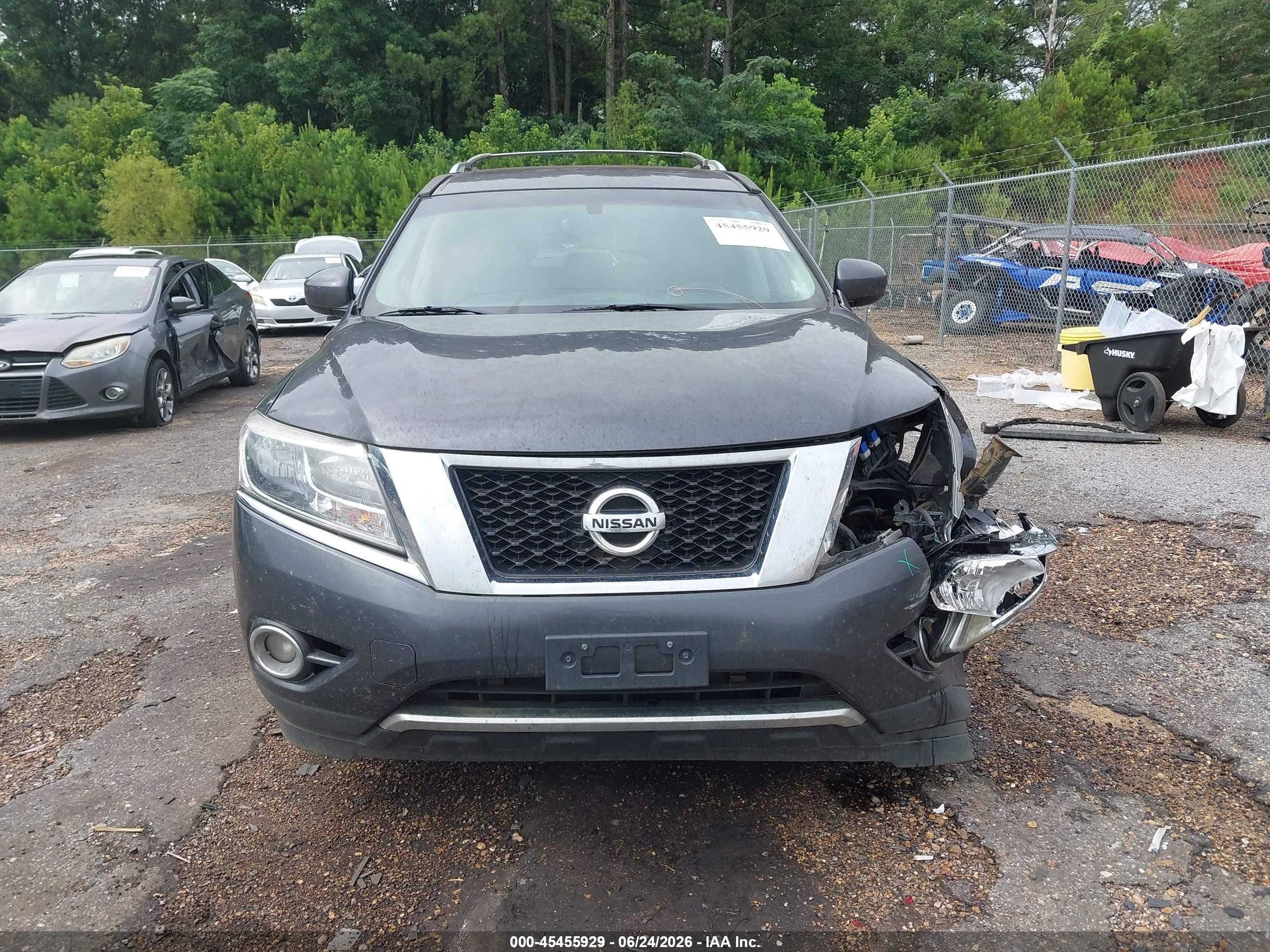2014 Nissan Pathfinder Sl Gray vin: 5N1AR2MN5EC713778