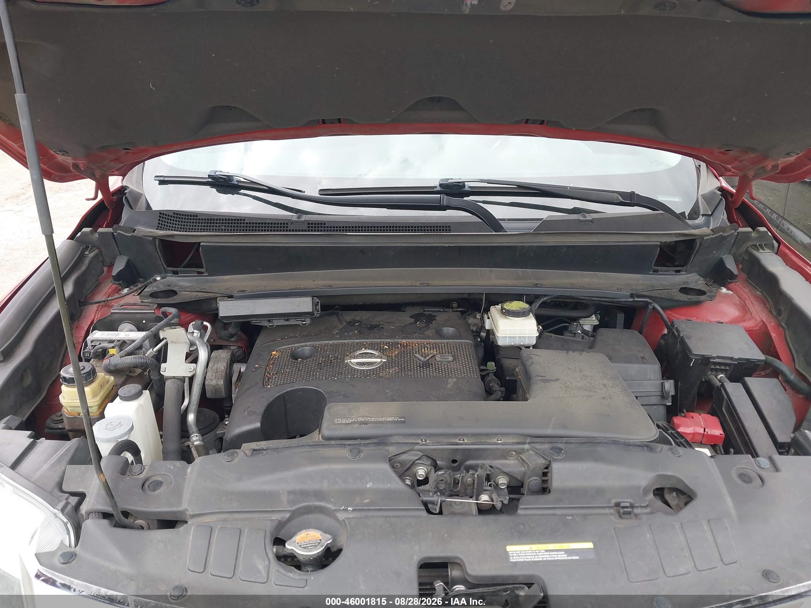 2014 Nissan Pathfinder S Red vin: 5N1AR2MN5EC714249