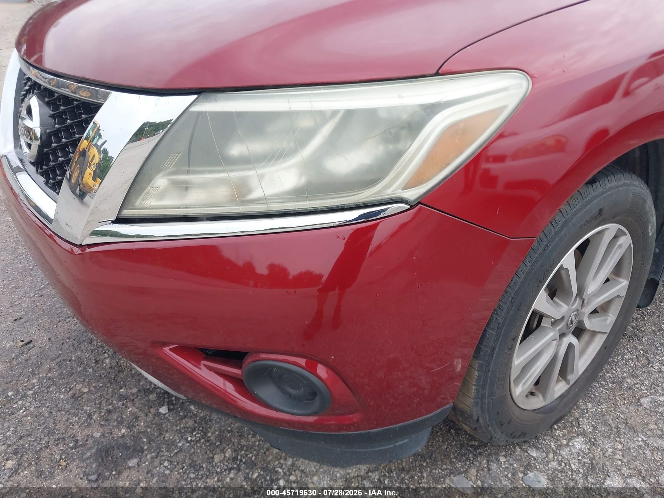 2014 Nissan Pathfinder Sv Red vin: 5N1AR2MN5EC716521