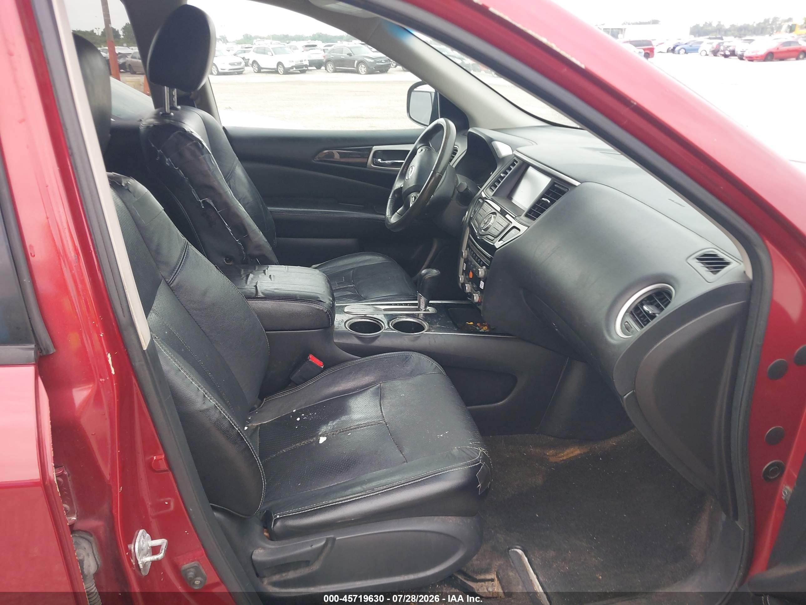 2014 Nissan Pathfinder Sv Red vin: 5N1AR2MN5EC716521