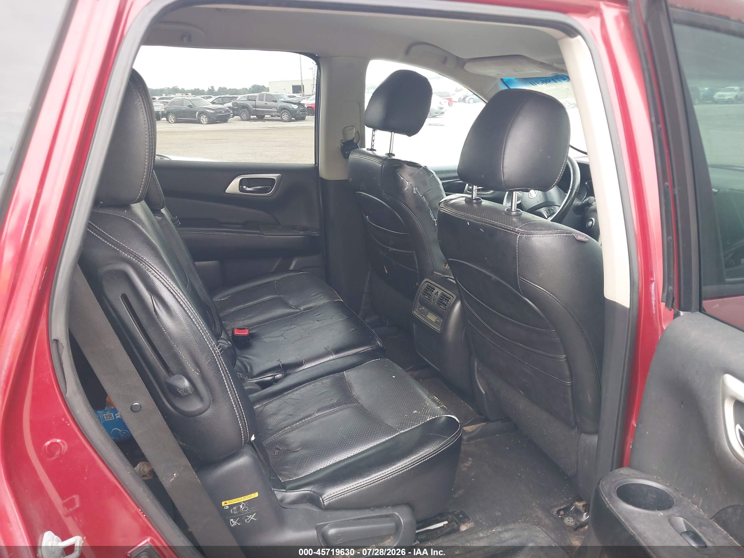 2014 Nissan Pathfinder Sv Red vin: 5N1AR2MN5EC716521