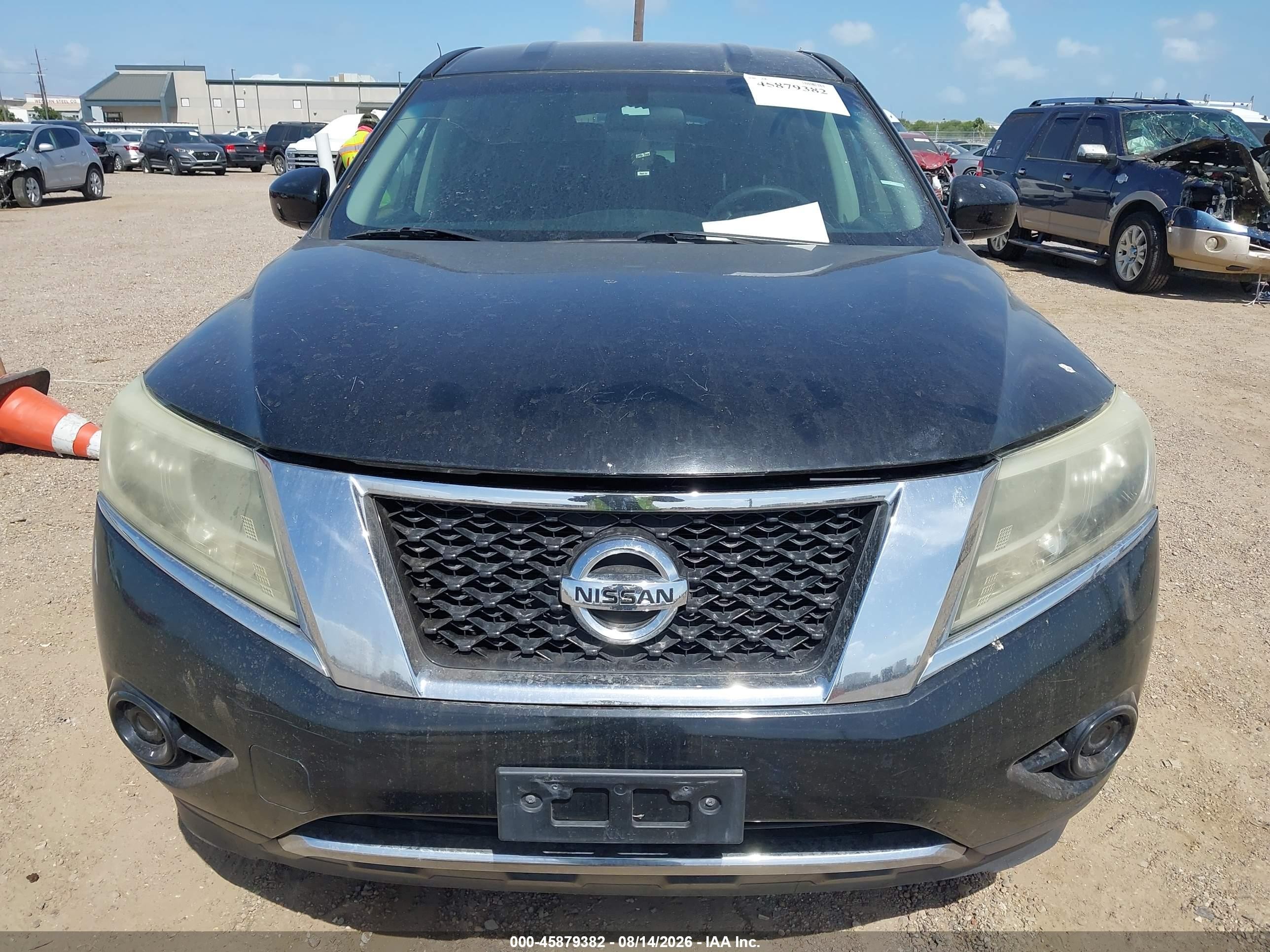 2014 Nissan Pathfinder S Black vin: 5N1AR2MN5EC727292
