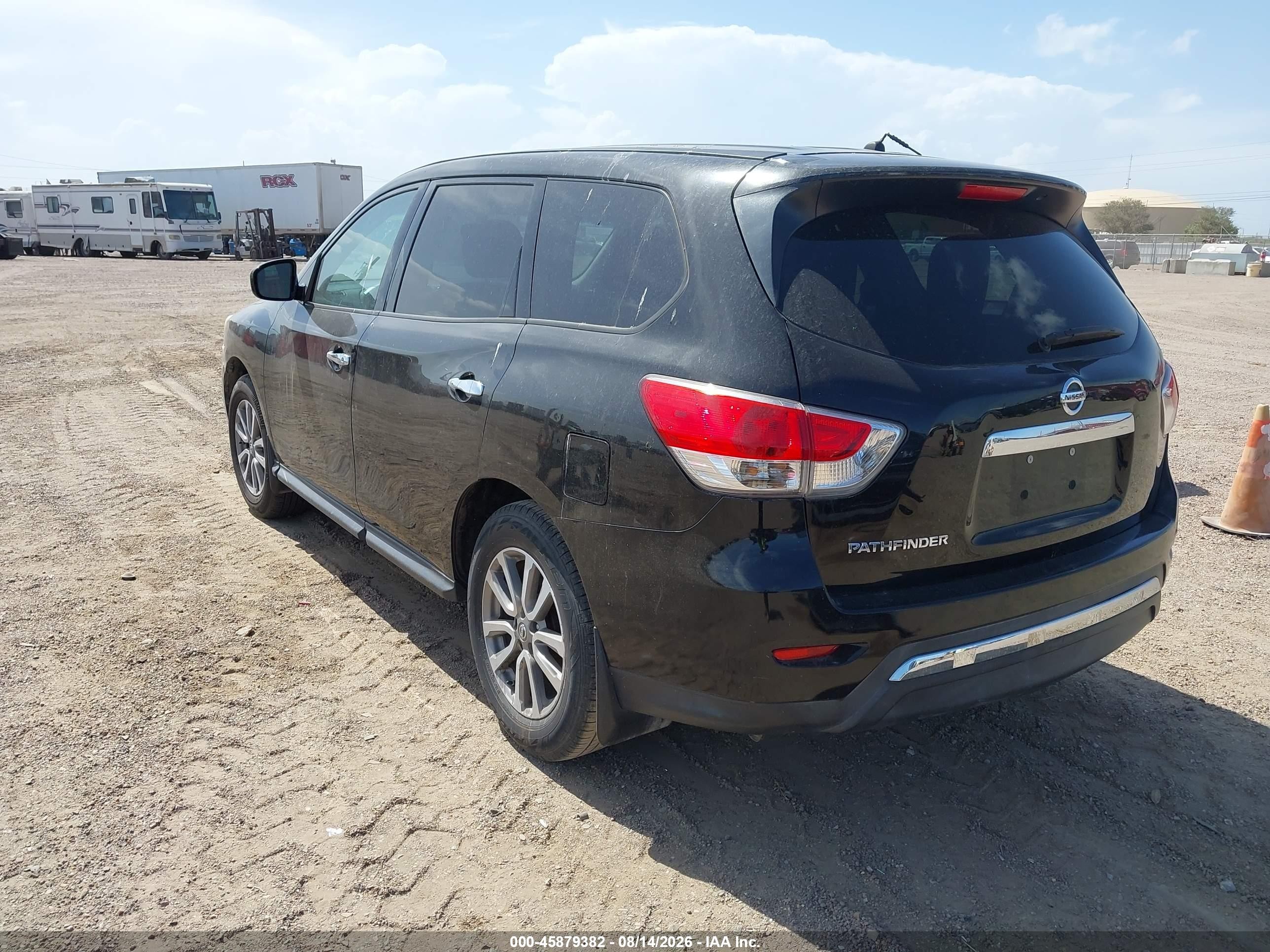 2014 Nissan Pathfinder S Black vin: 5N1AR2MN5EC727292