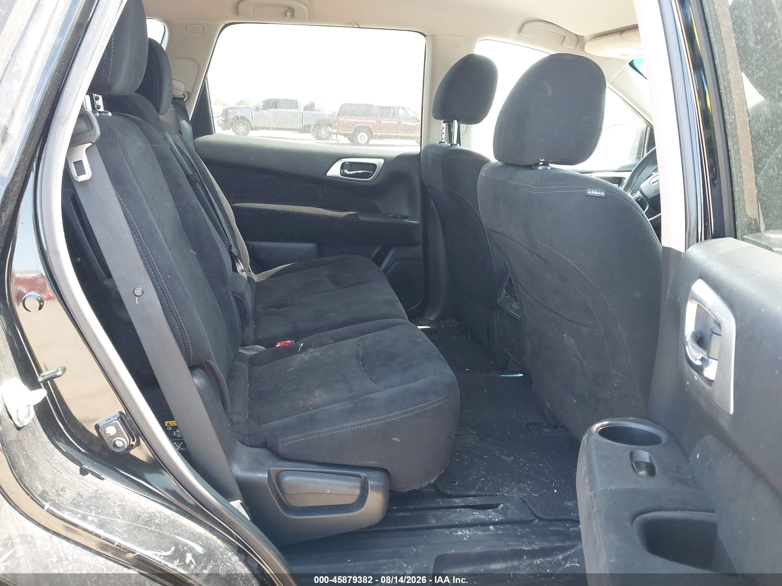 2014 Nissan Pathfinder S Black vin: 5N1AR2MN5EC727292
