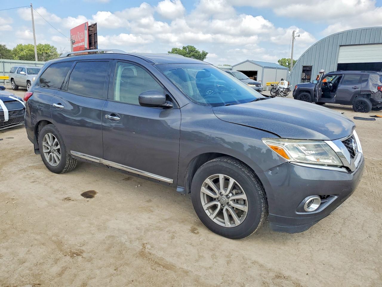 2014 Nissan Pathfinder Sl Gray vin: 5N1AR2MN5EC734193