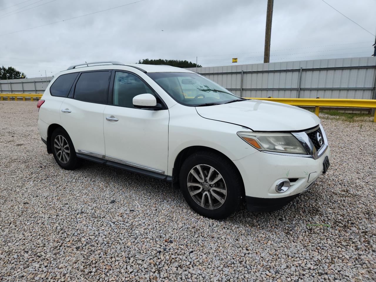 2015 Nissan Pathfinder Sl White vin: 5N1AR2MN5FC602228
