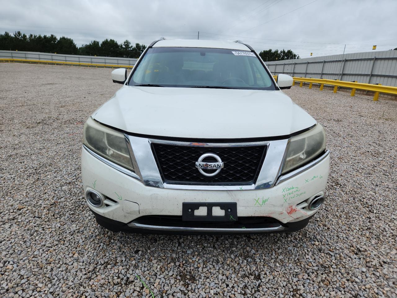 2015 Nissan Pathfinder Sl White vin: 5N1AR2MN5FC602228