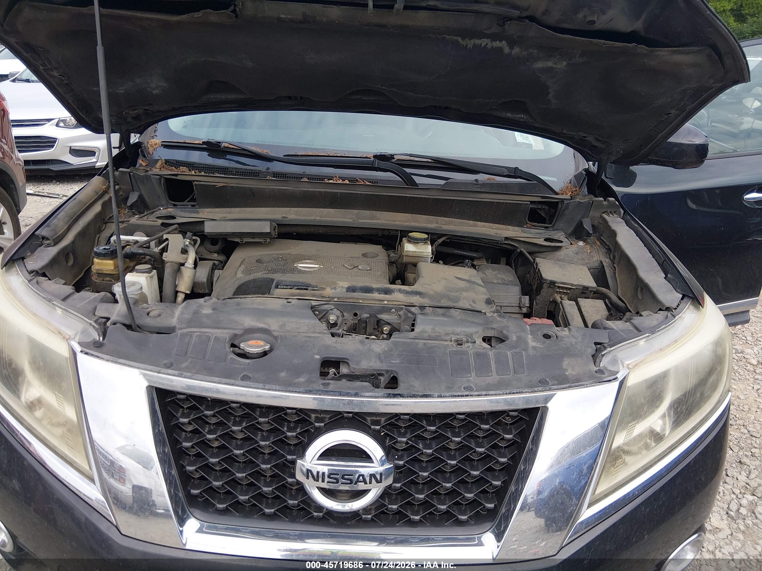 2015 Nissan Pathfinder Platinum Black vin: 5N1AR2MN5FC616646