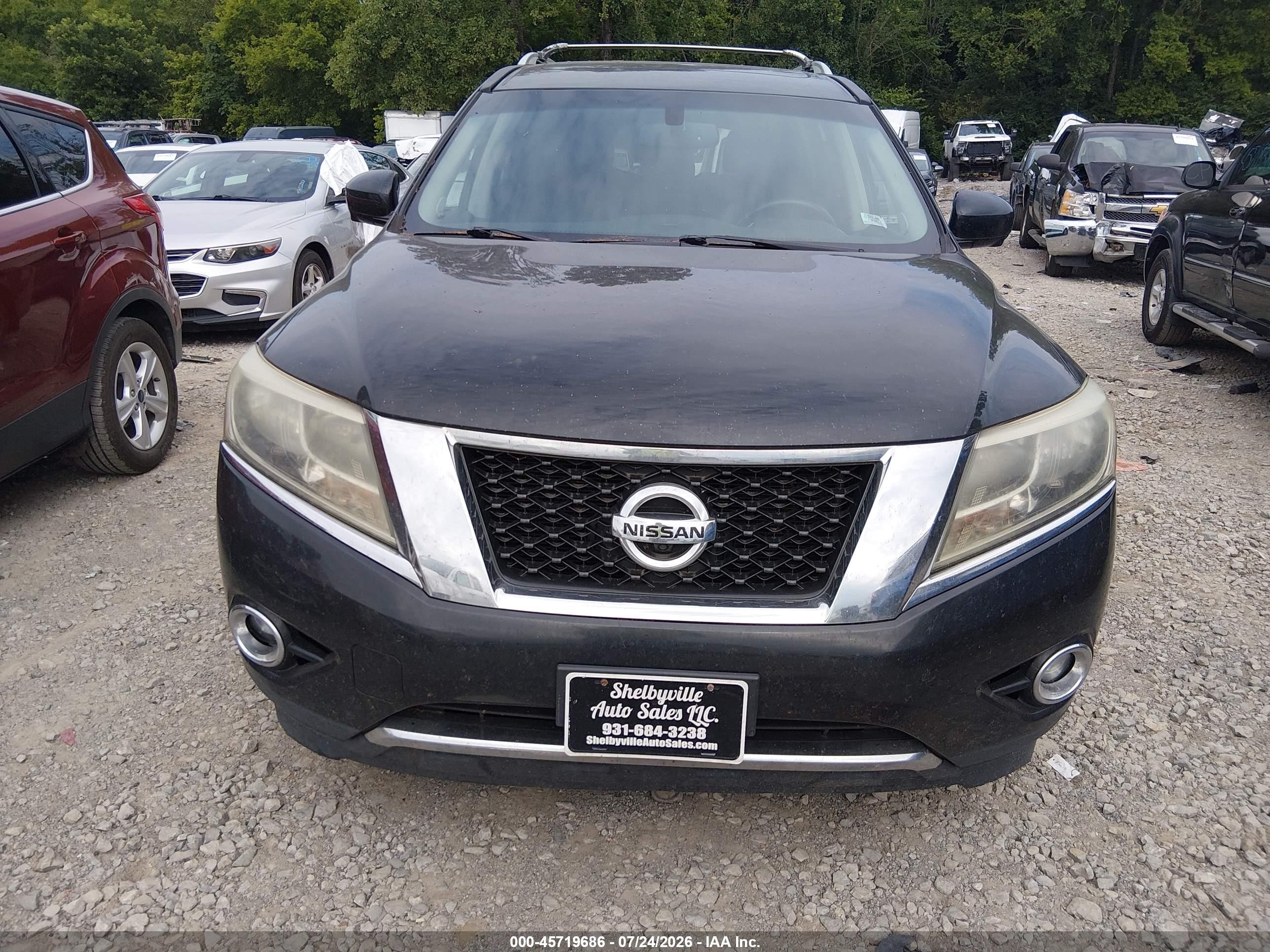 2015 Nissan Pathfinder Platinum Black vin: 5N1AR2MN5FC616646