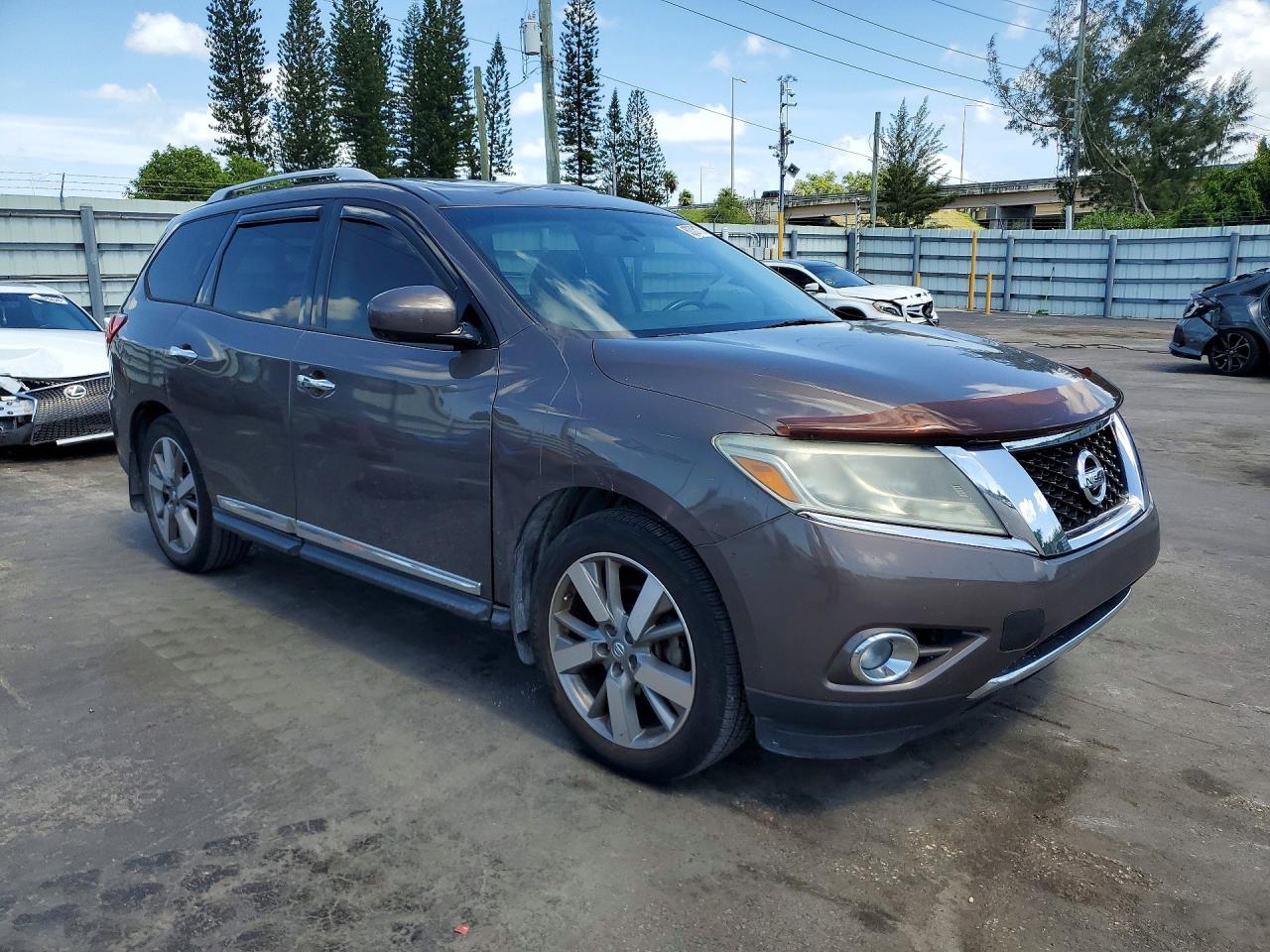 2015 Nissan Pathfinder Platinum Brown vin: 5N1AR2MN5FC626643