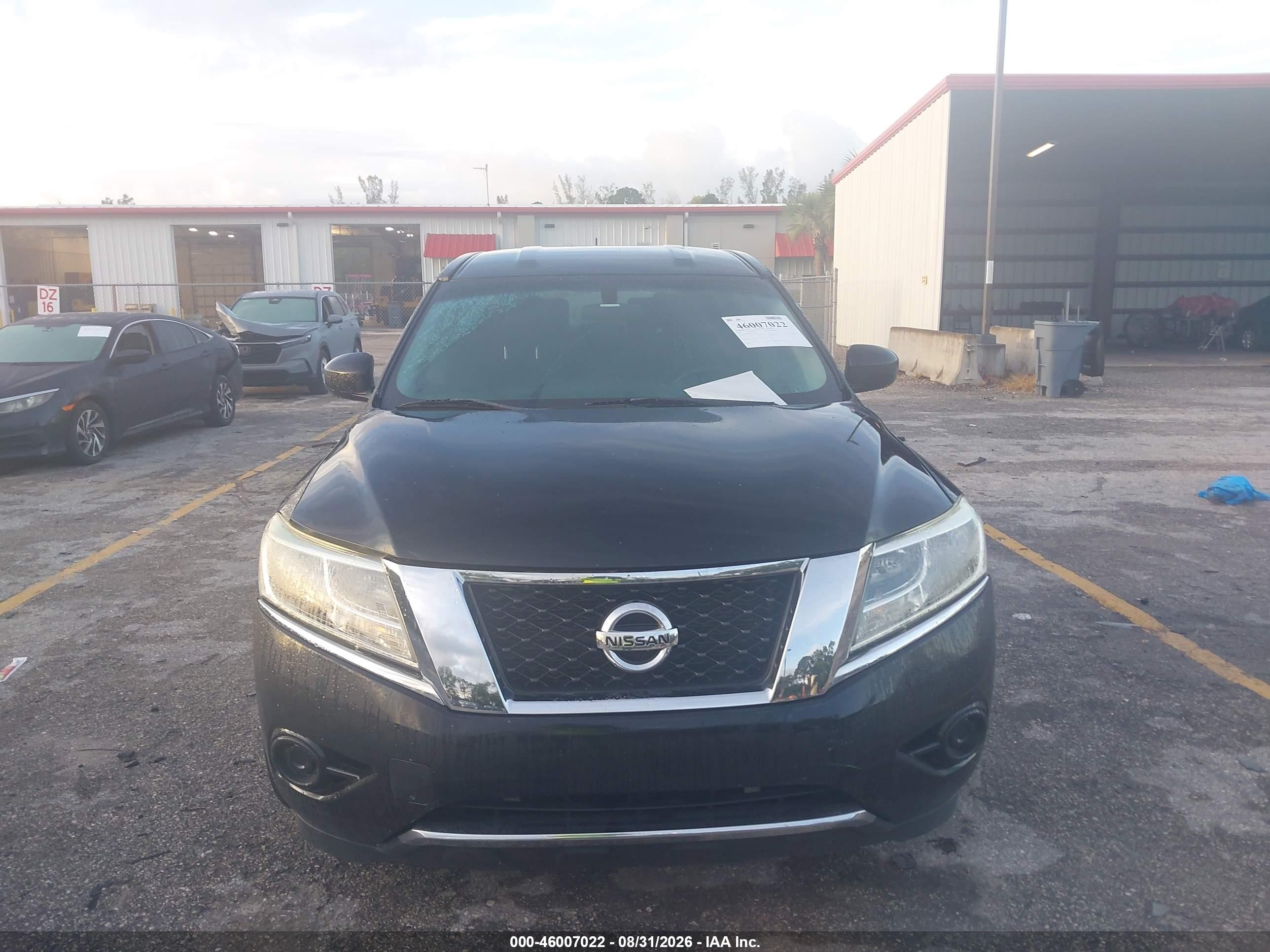 2015 Nissan Pathfinder S Black vin: 5N1AR2MN5FC634631