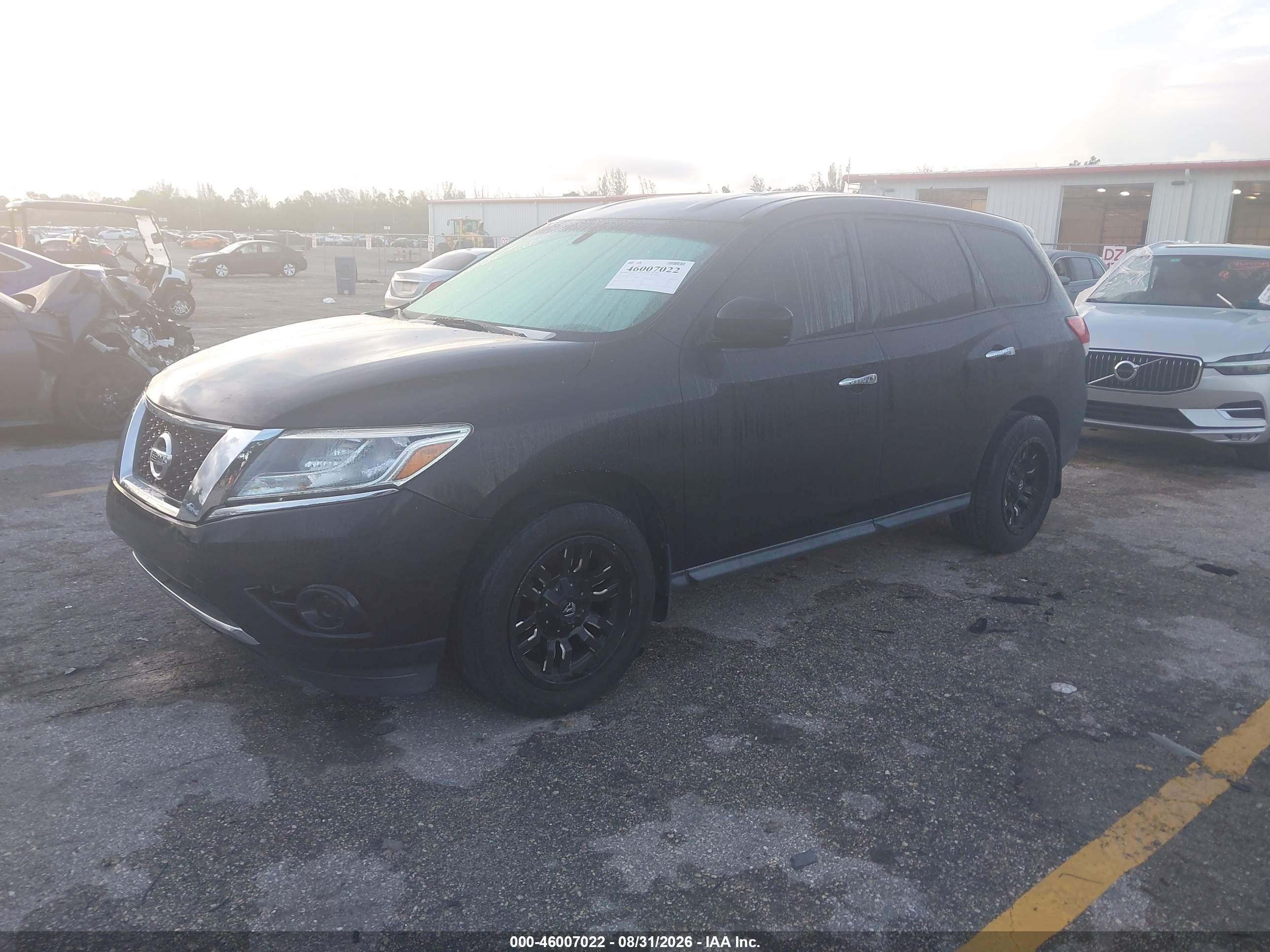 2015 Nissan Pathfinder S Black vin: 5N1AR2MN5FC634631