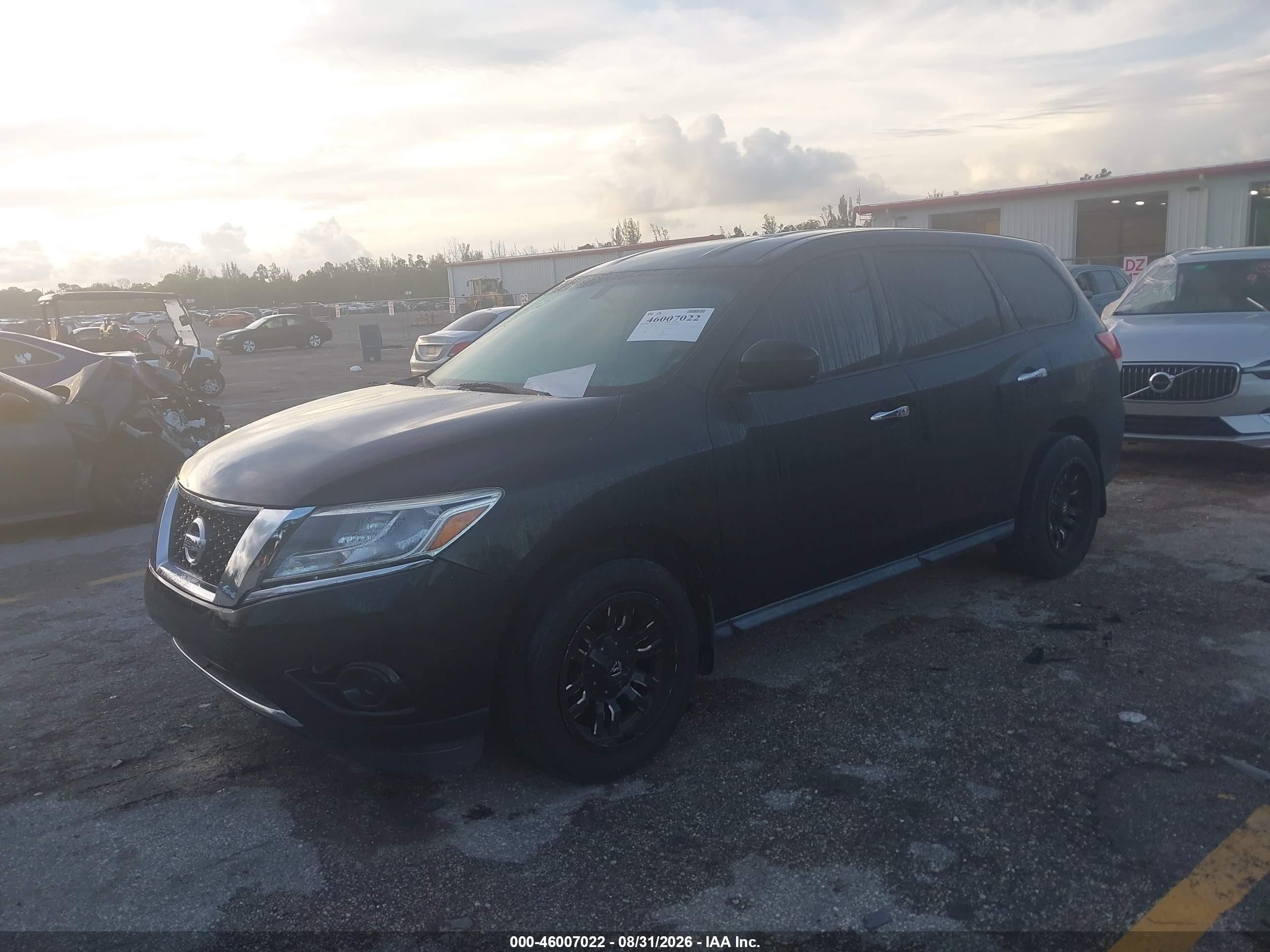 2015 Nissan Pathfinder S Black vin: 5N1AR2MN5FC634631